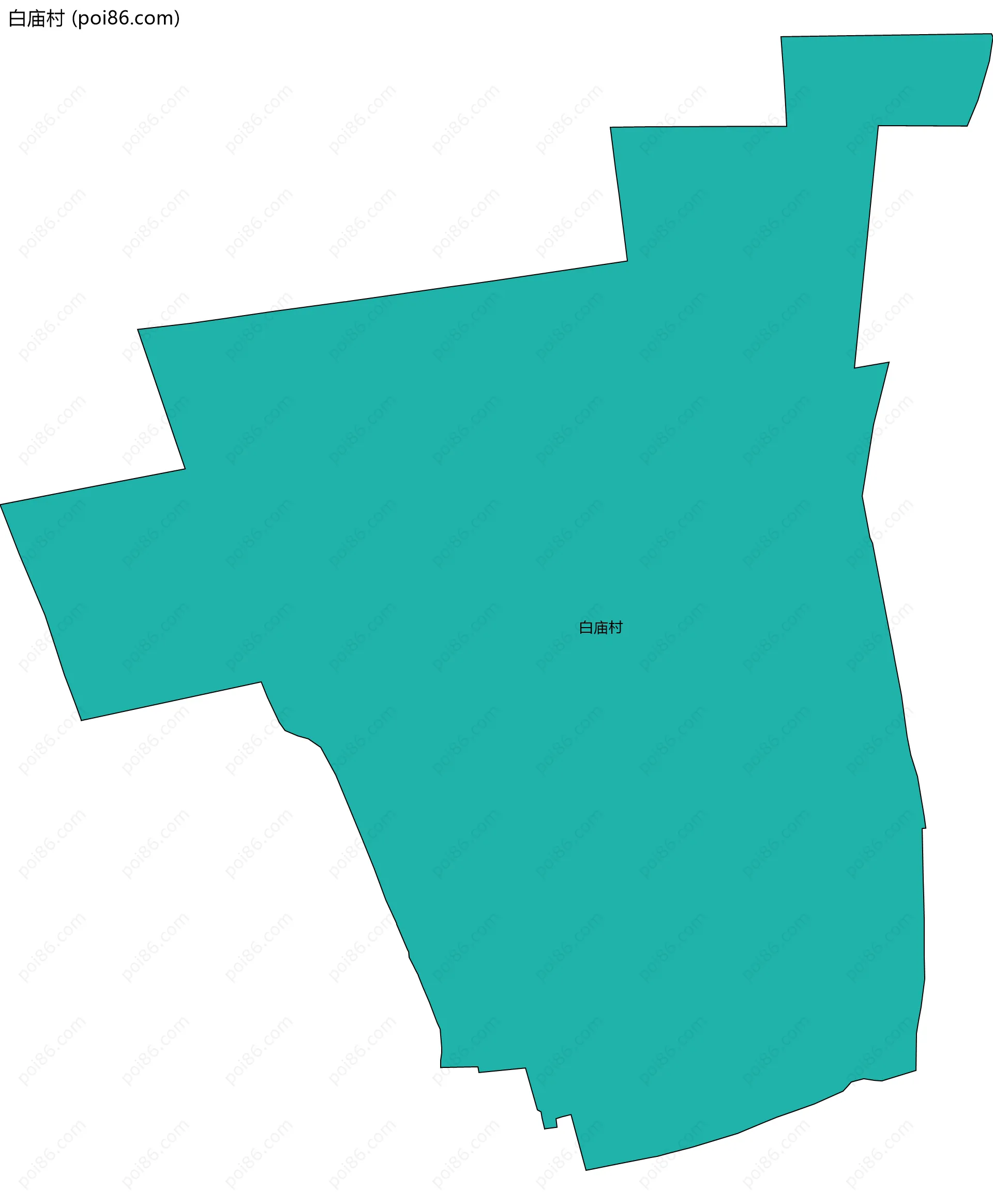 白庙村边界地图