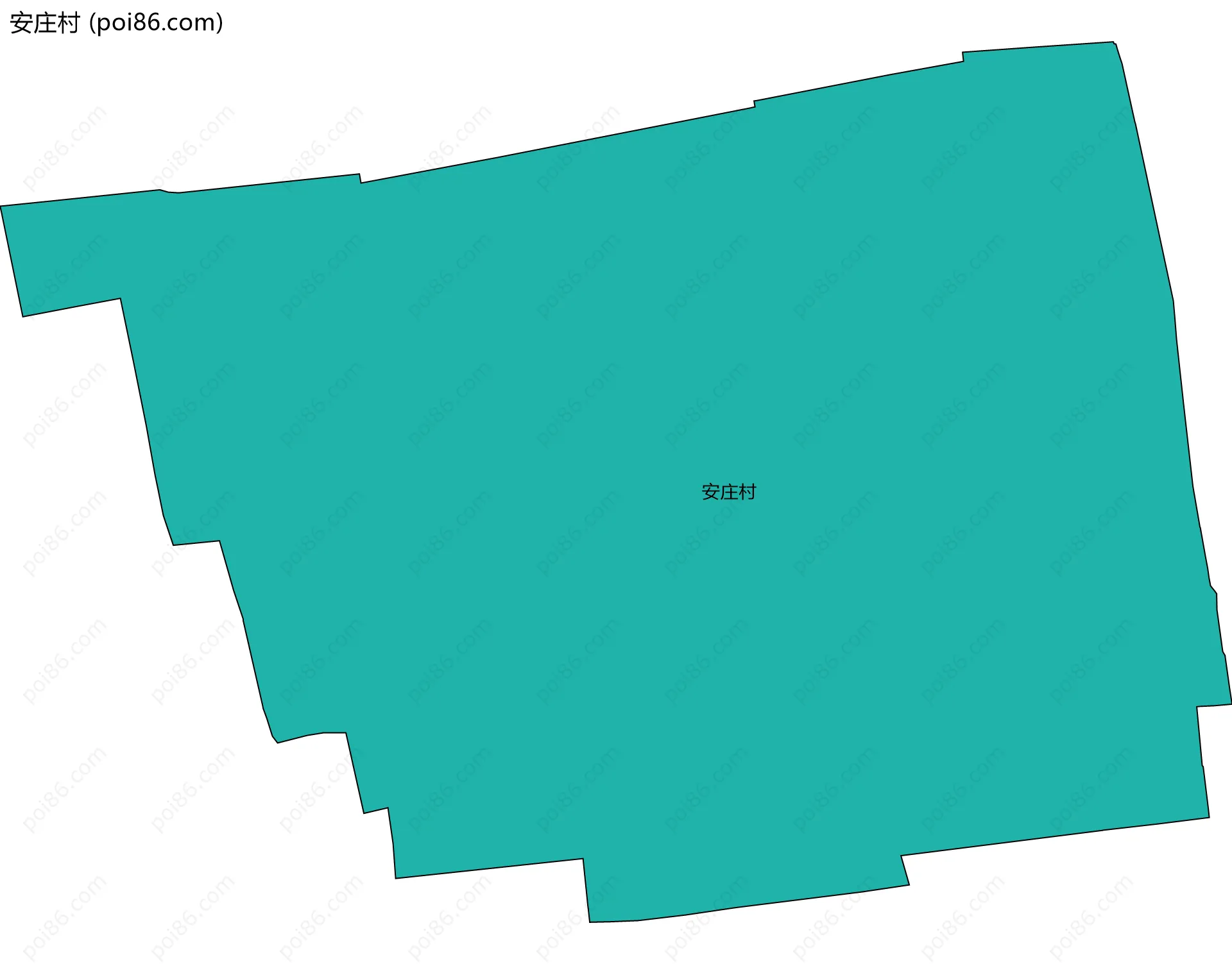 安庄村边界地图