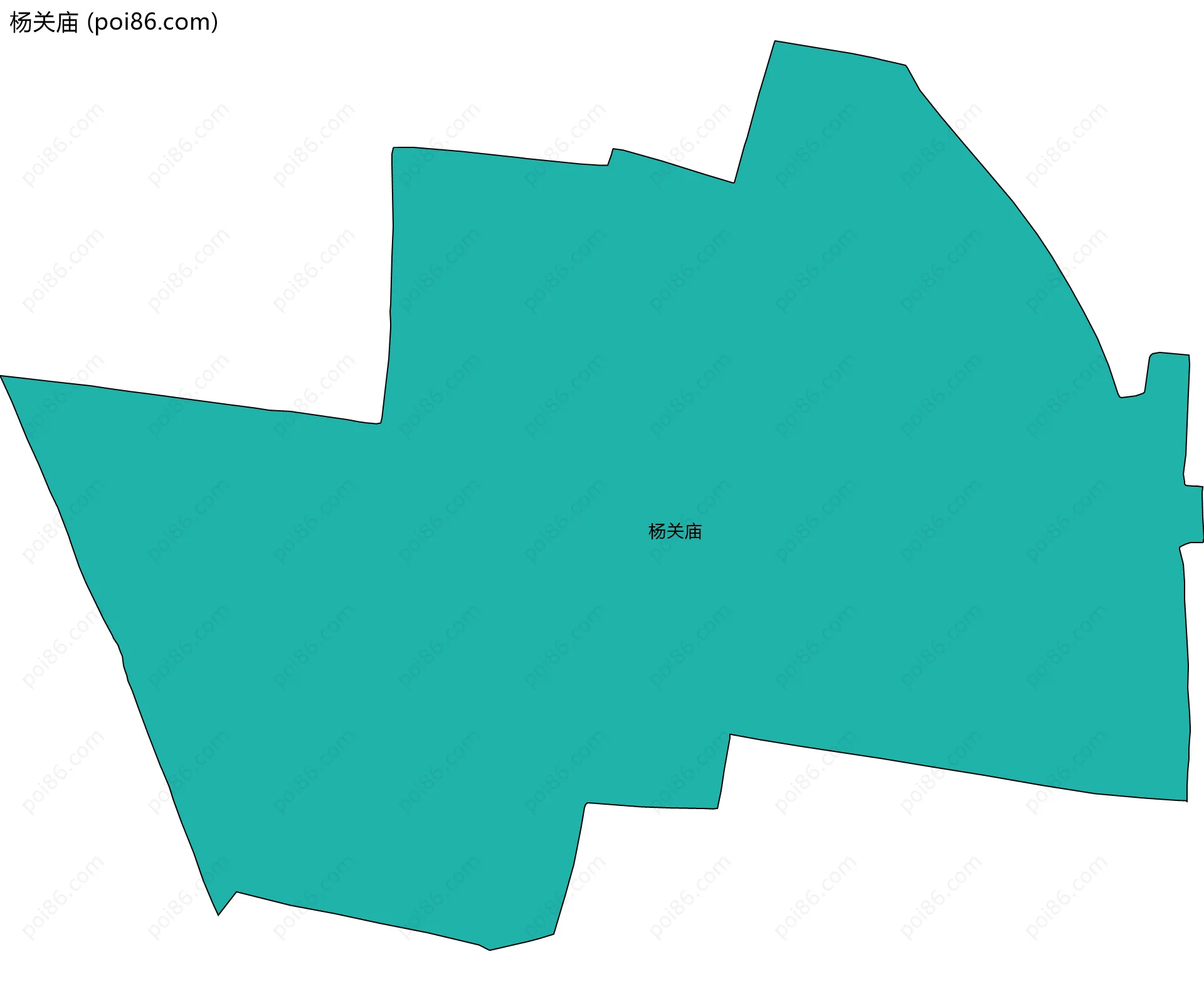 杨关庙边界地图