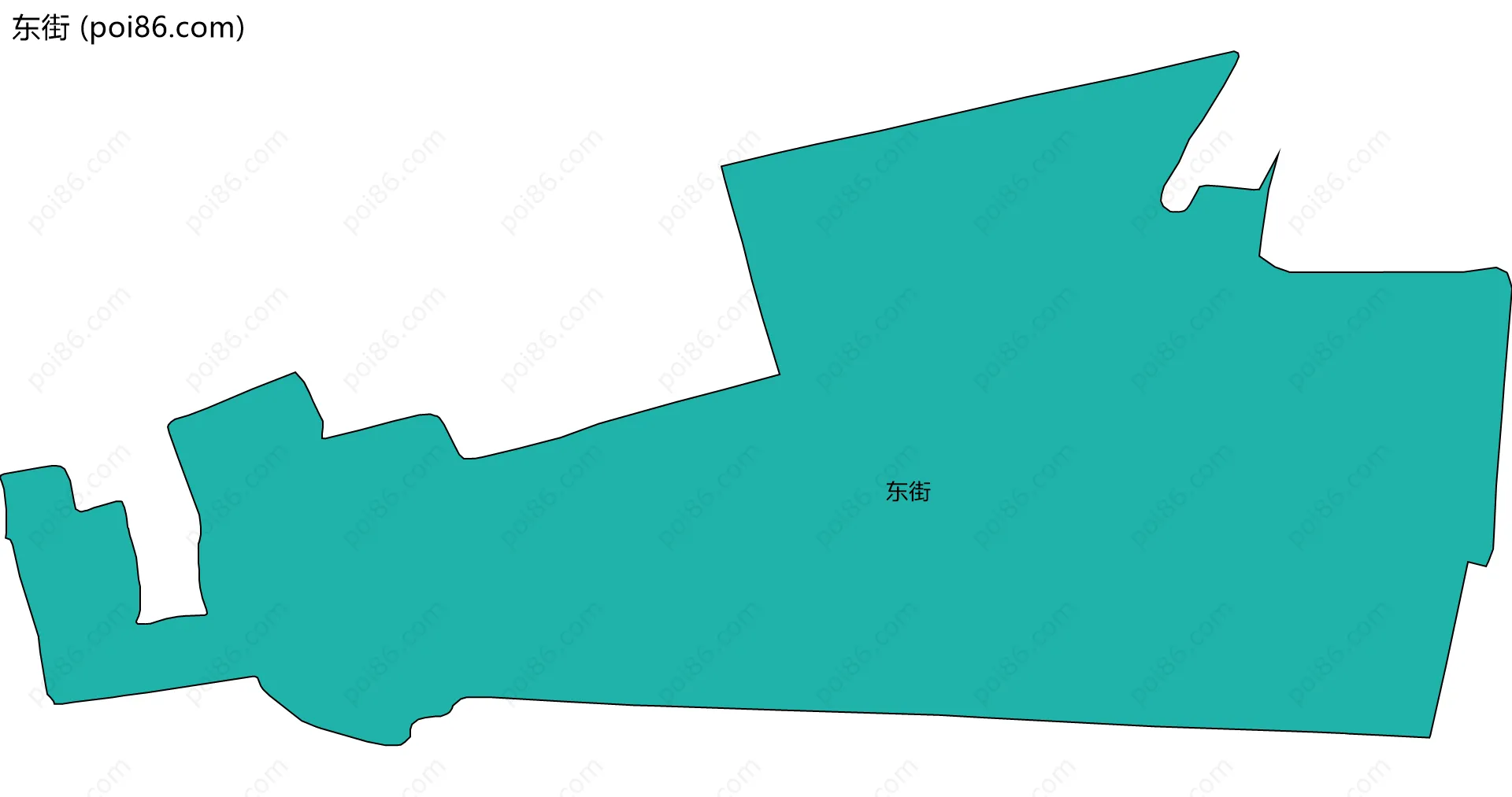 东街边界地图