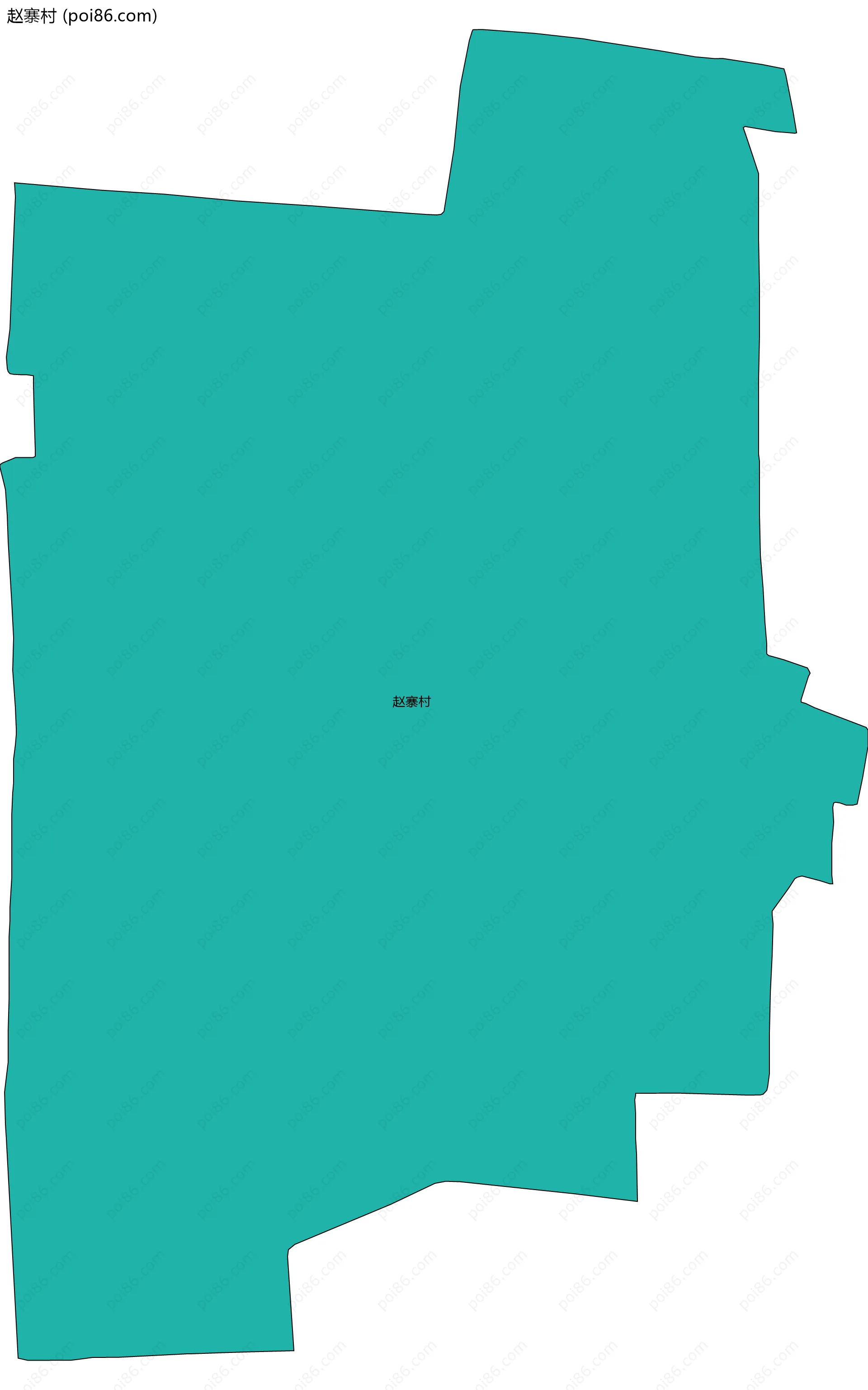 赵寨村边界地图