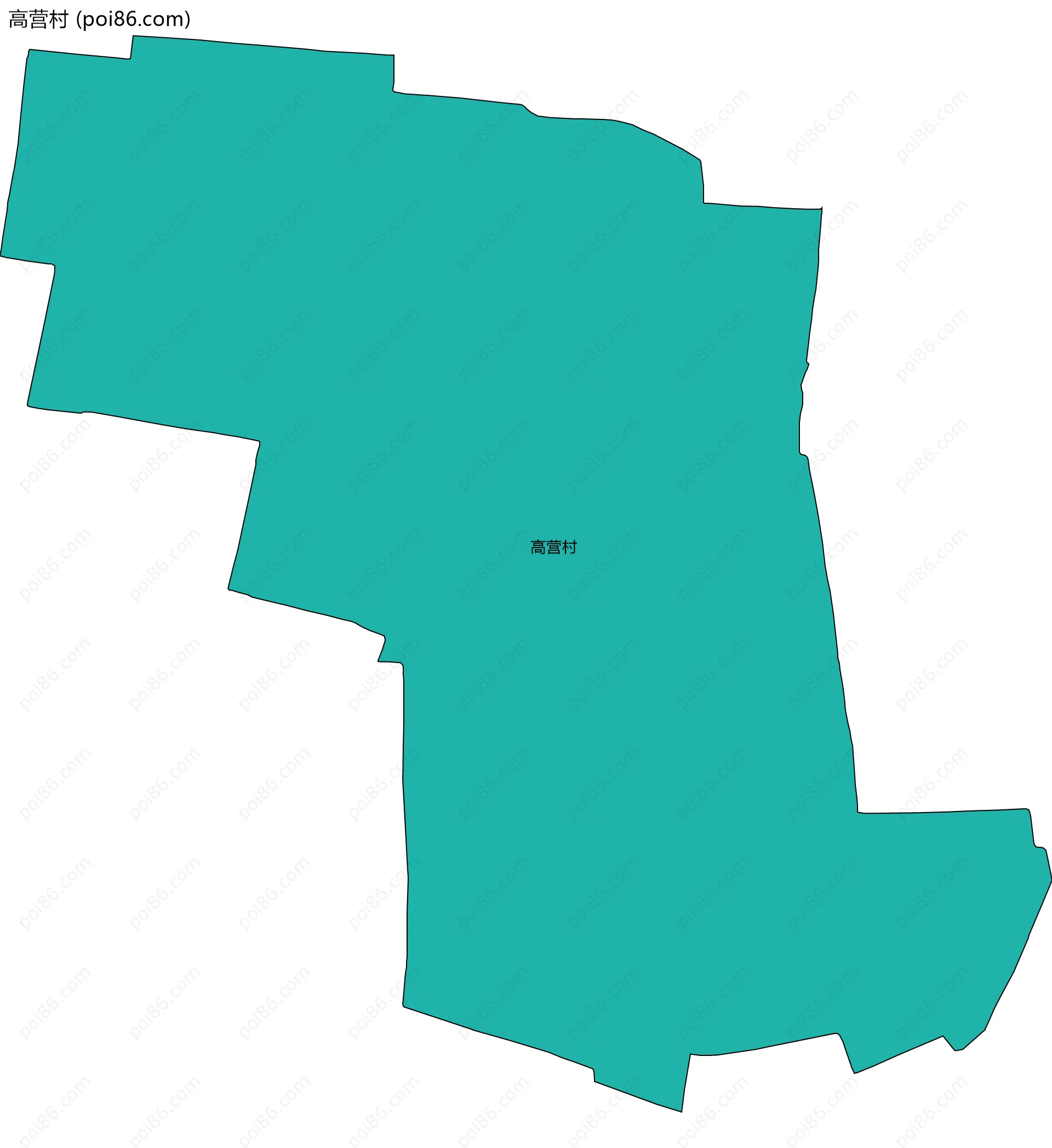 高营村边界地图