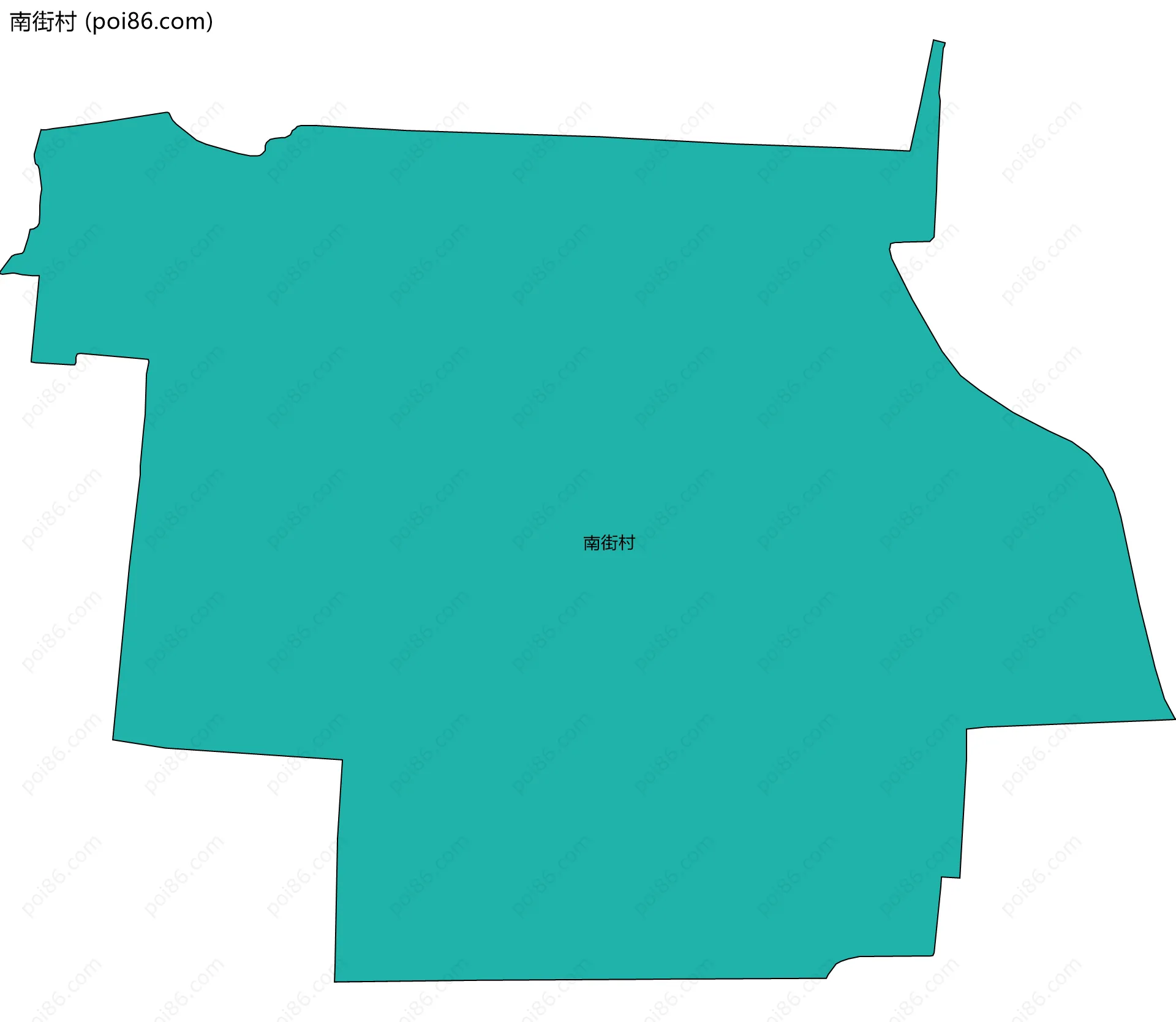 南街村边界地图