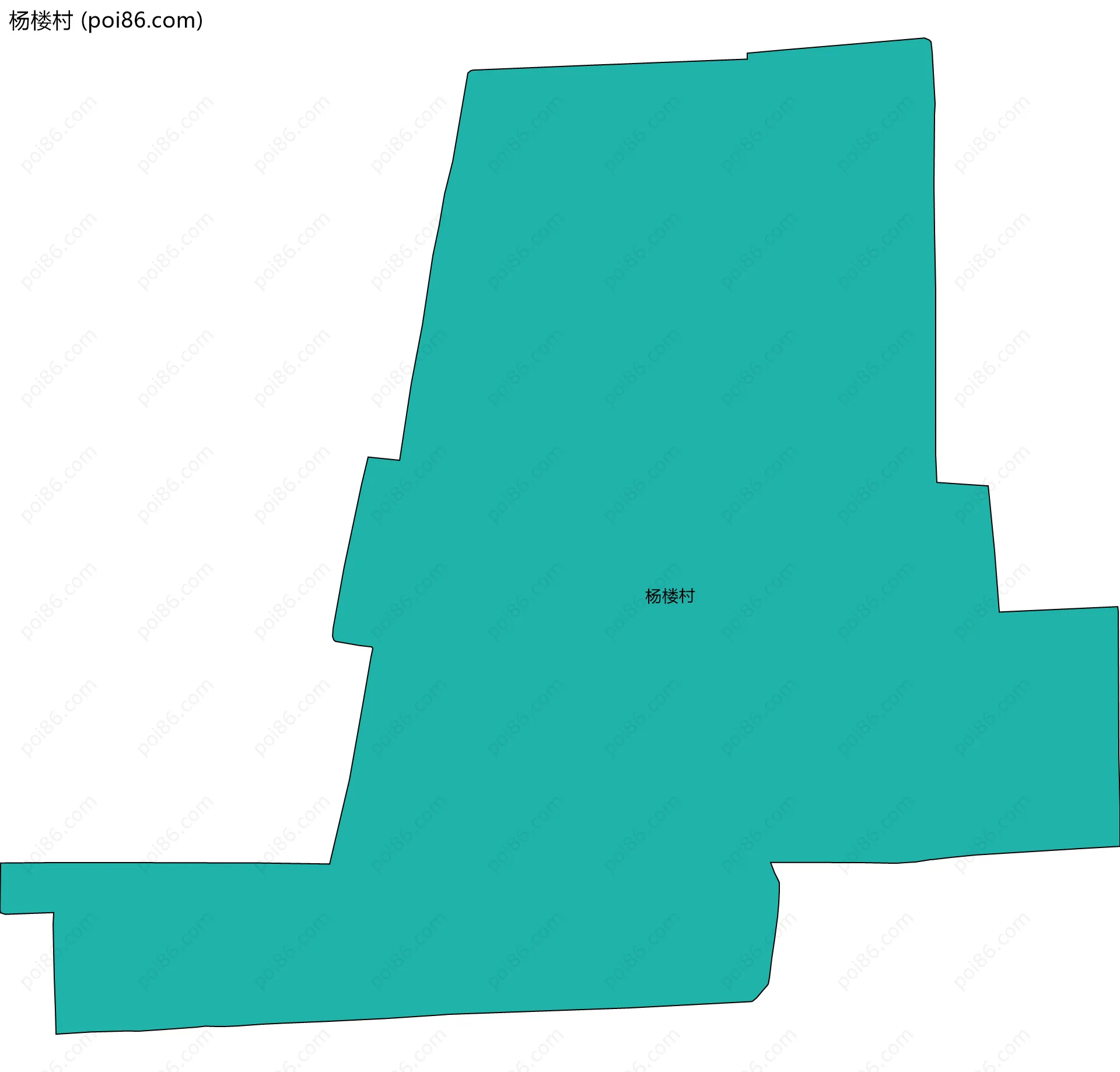 杨楼村边界地图