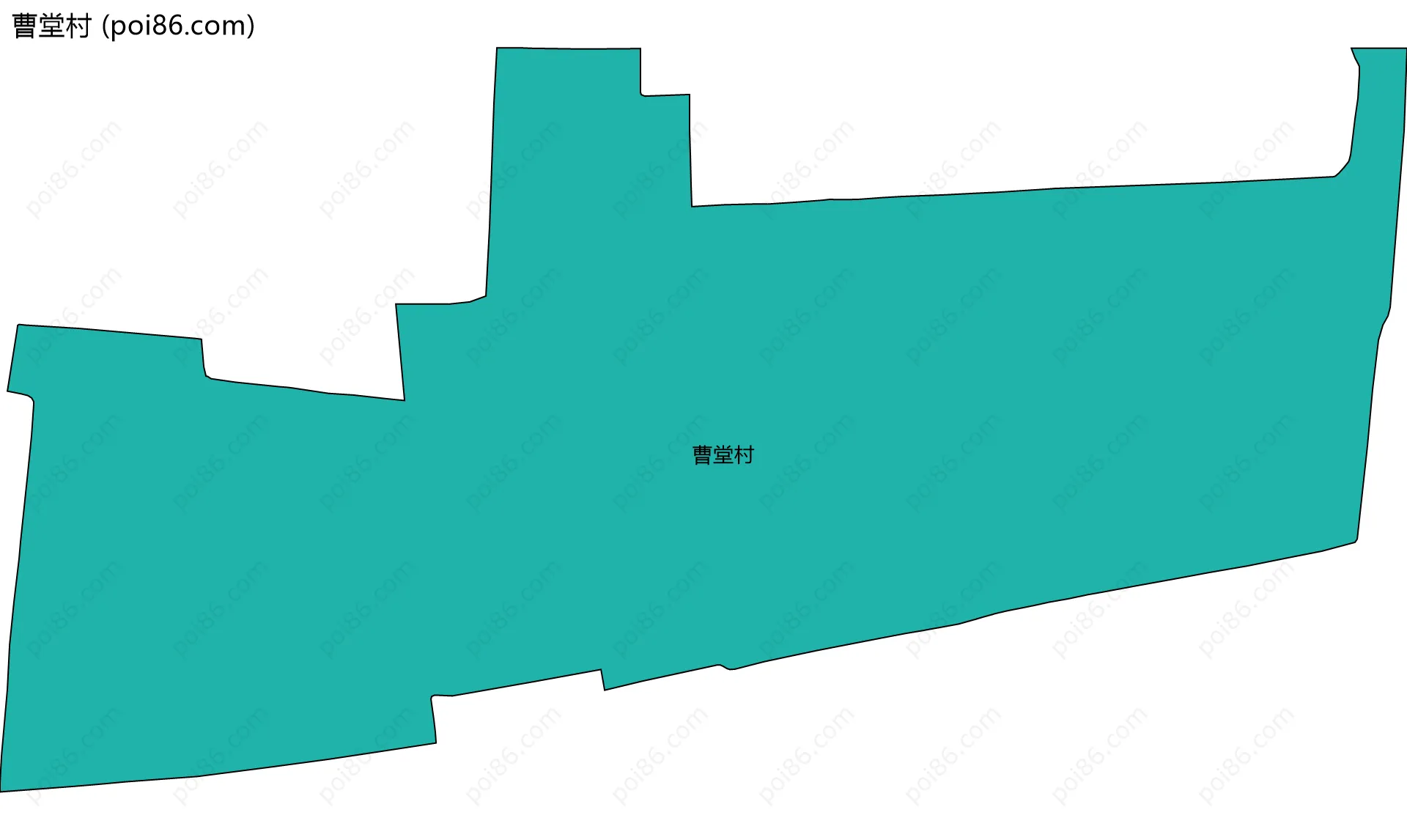 曹堂村边界地图