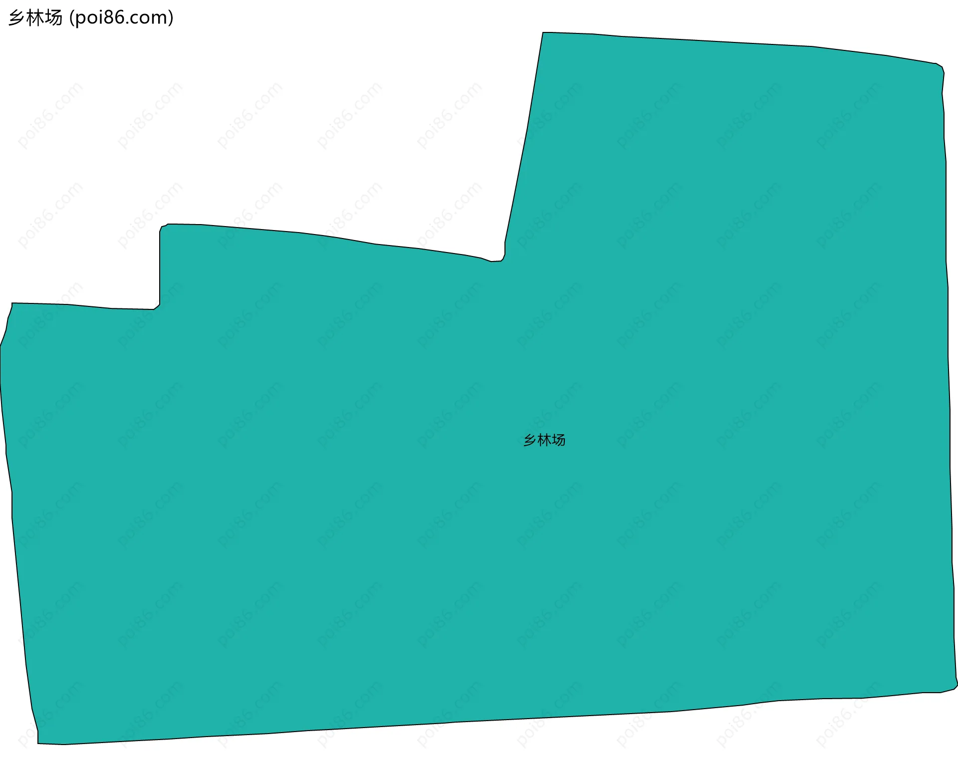 乡林场边界地图