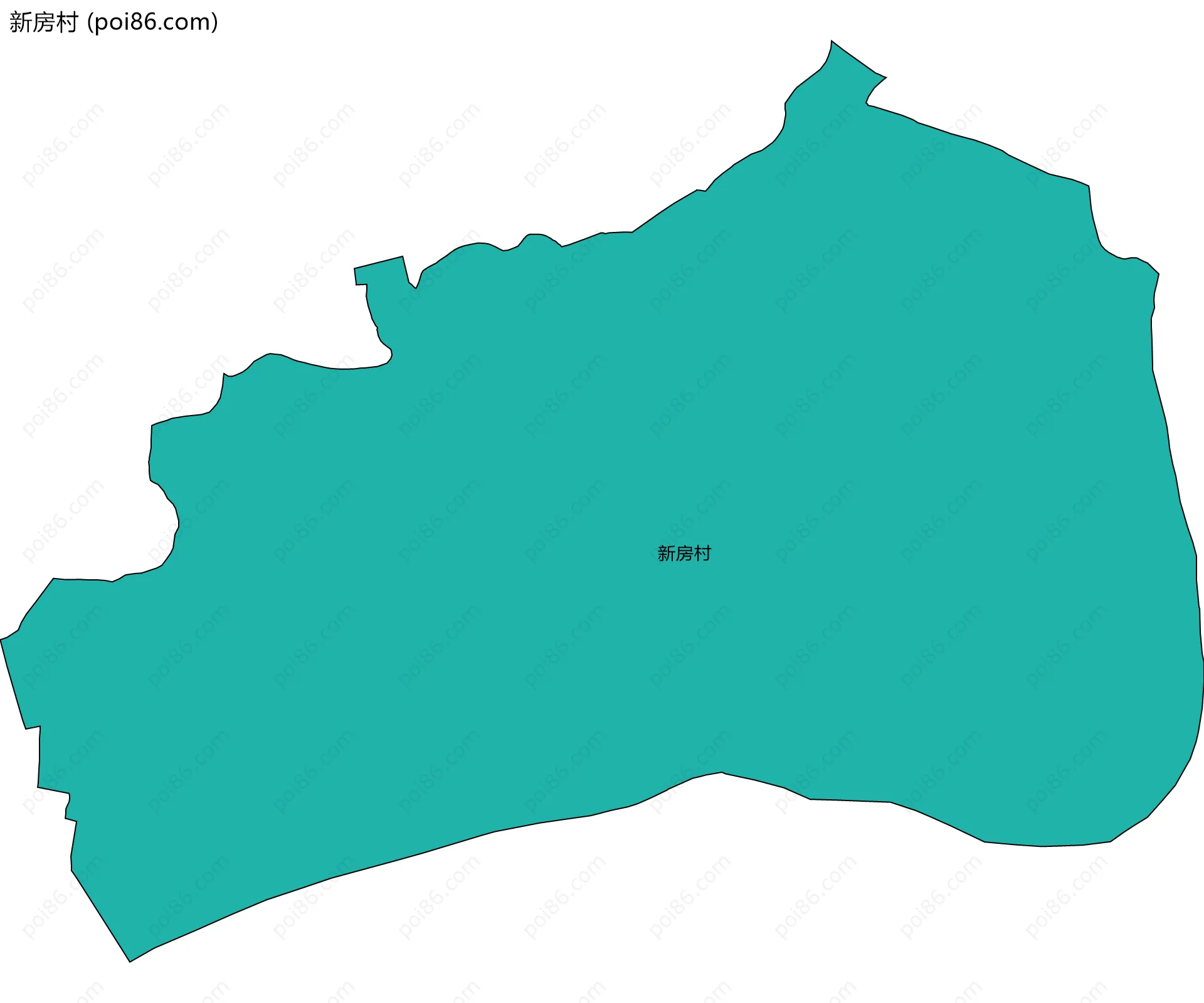 新房村边界地图