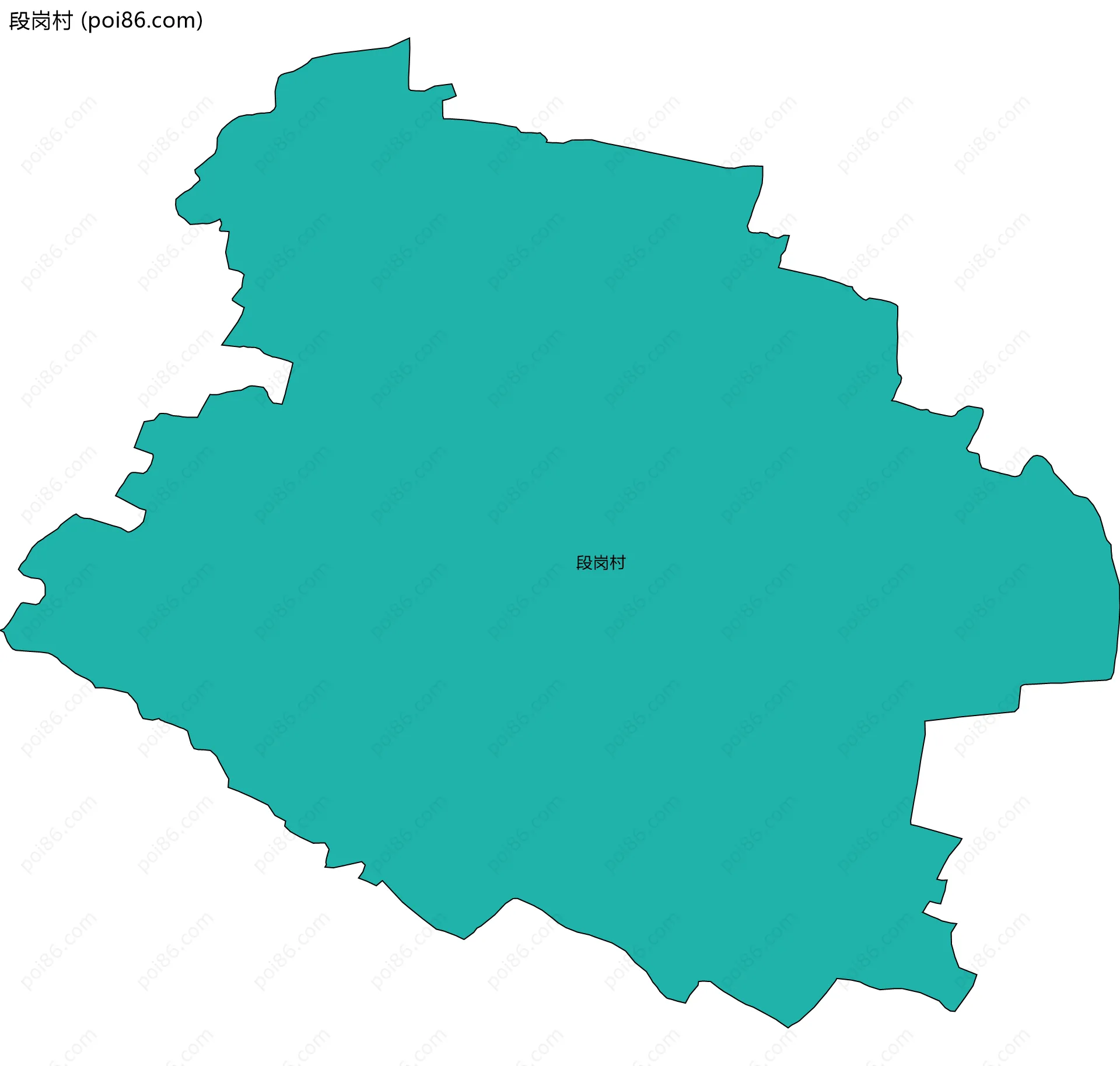 段岗村边界地图