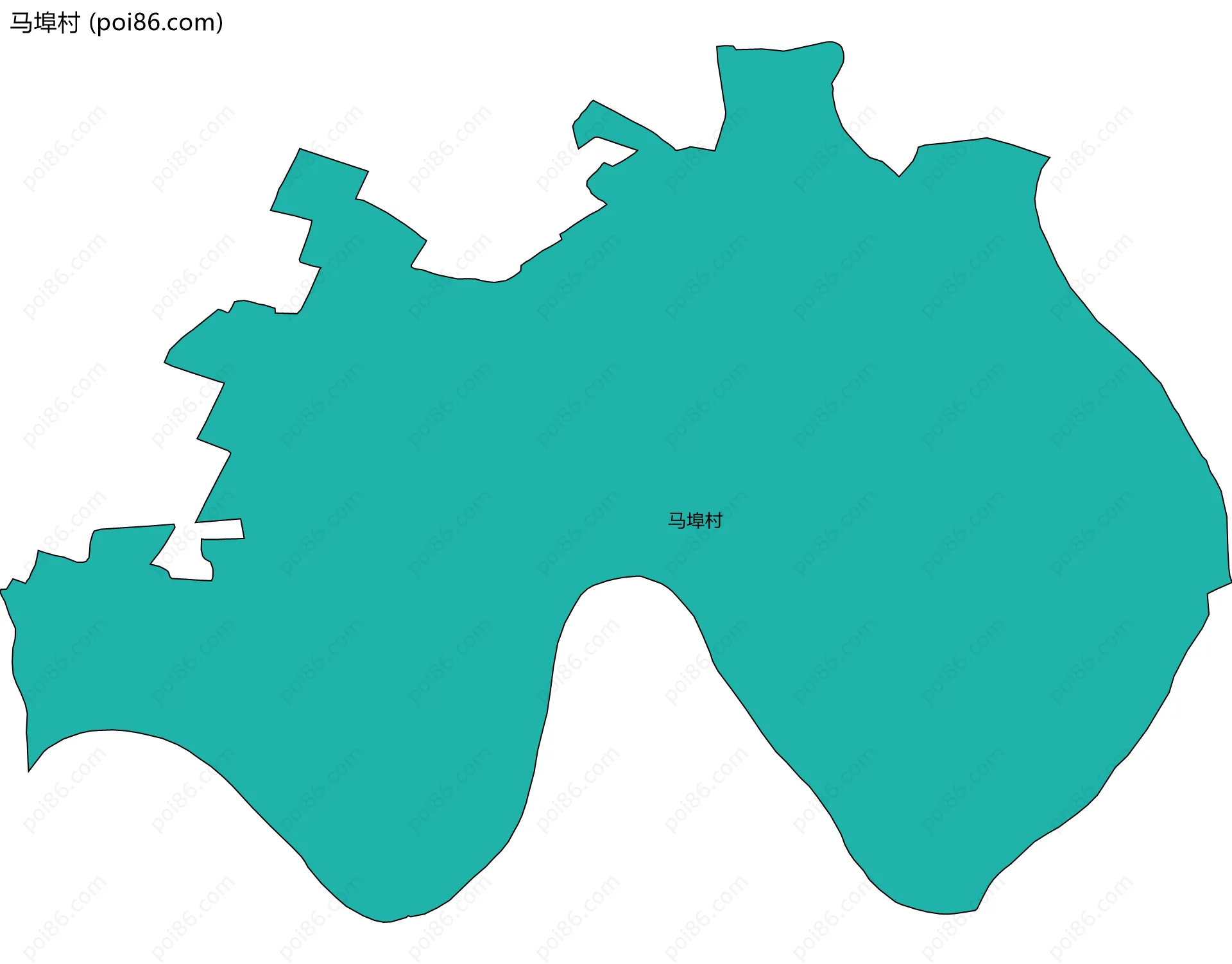 马埠村边界地图