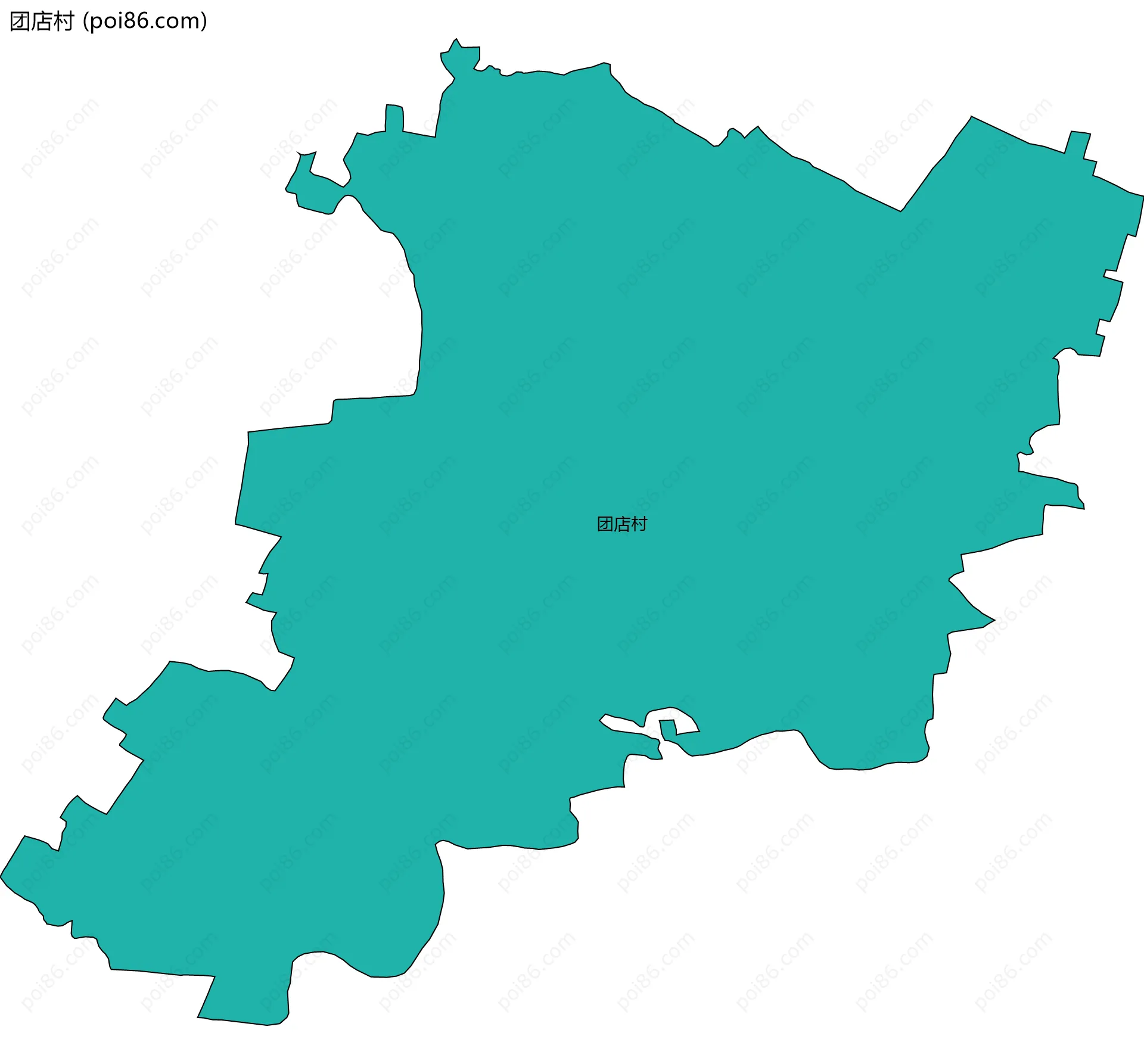 团店村边界地图