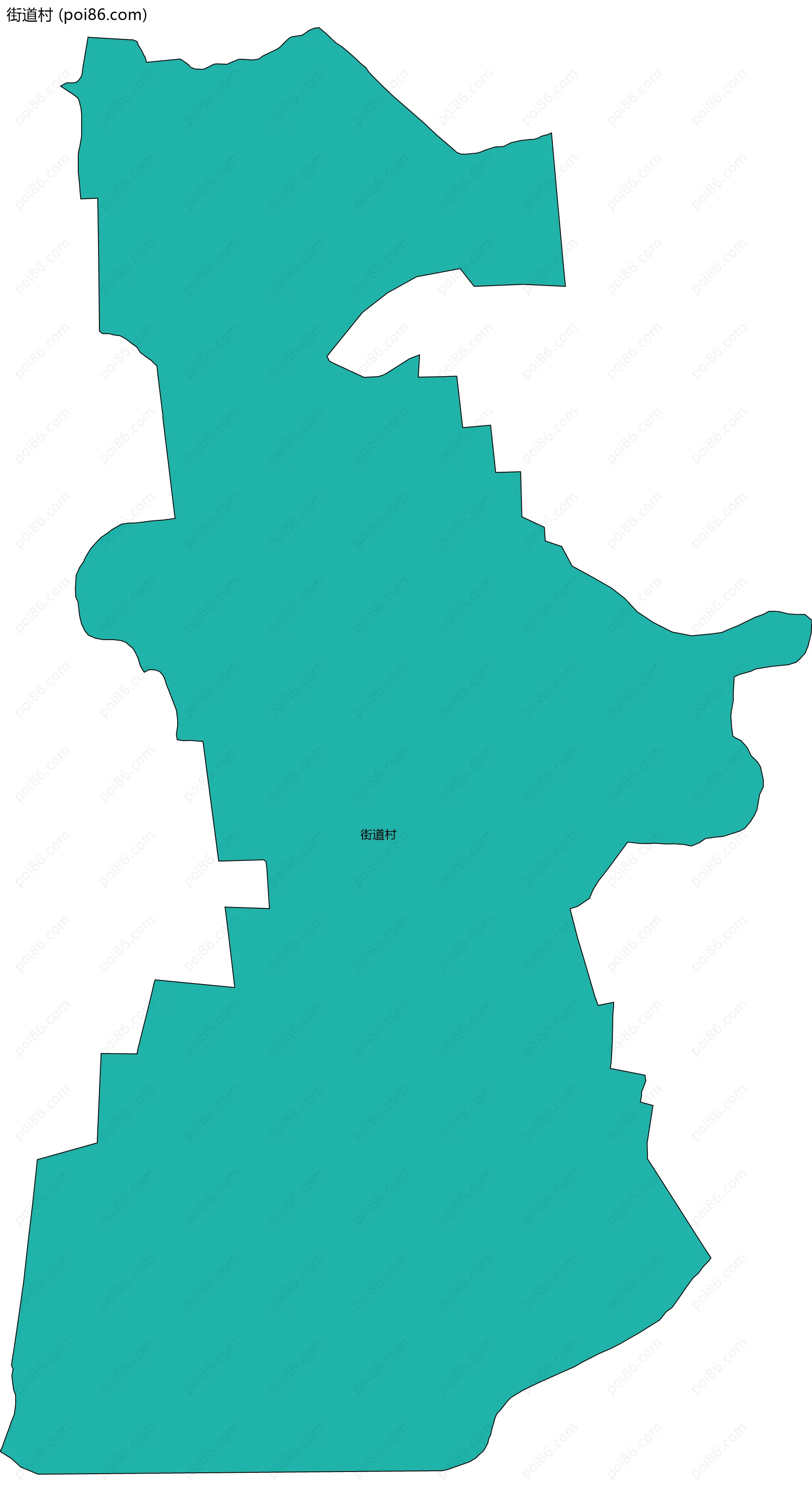 街道村边界地图