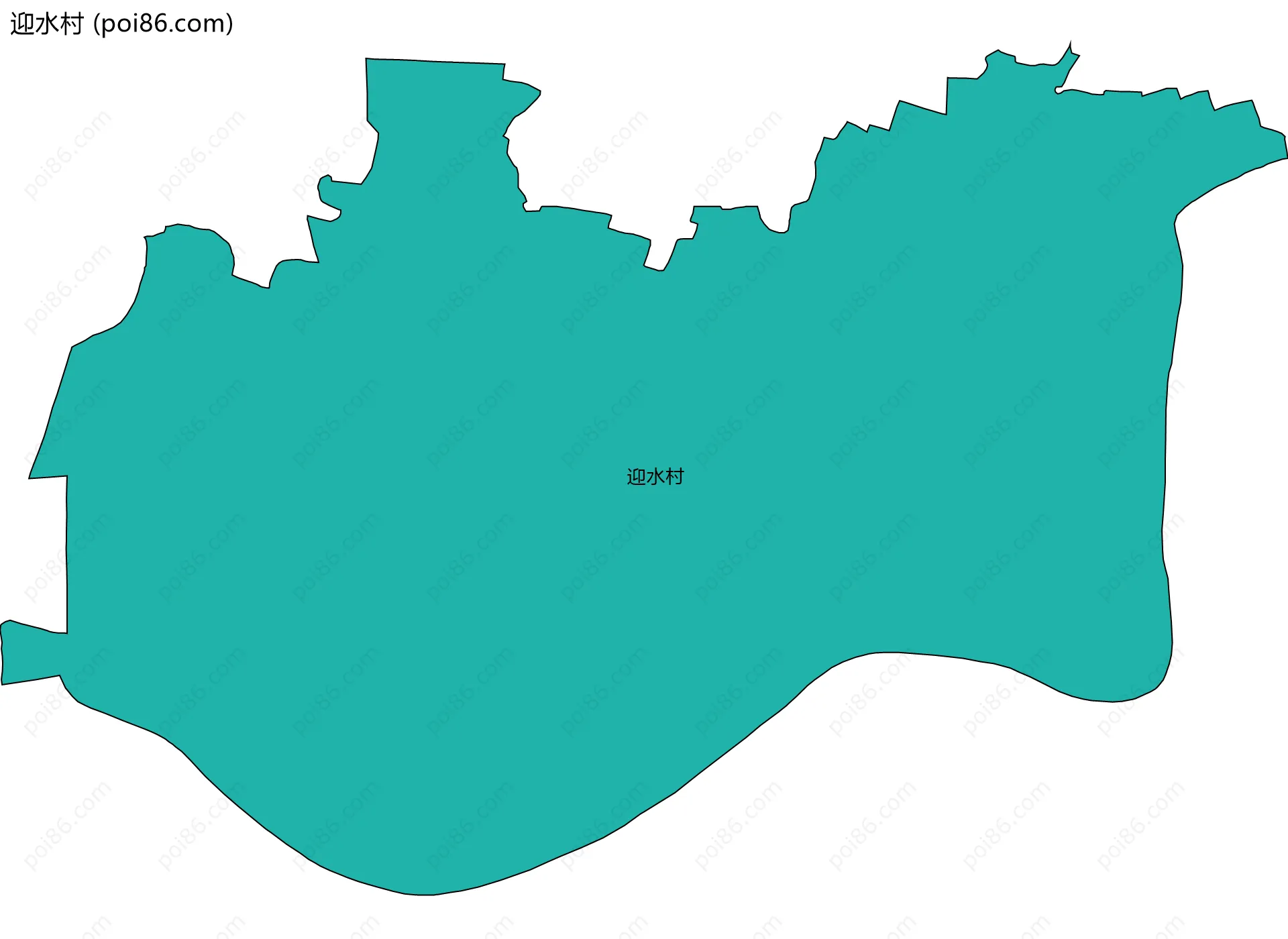 迎水村边界地图