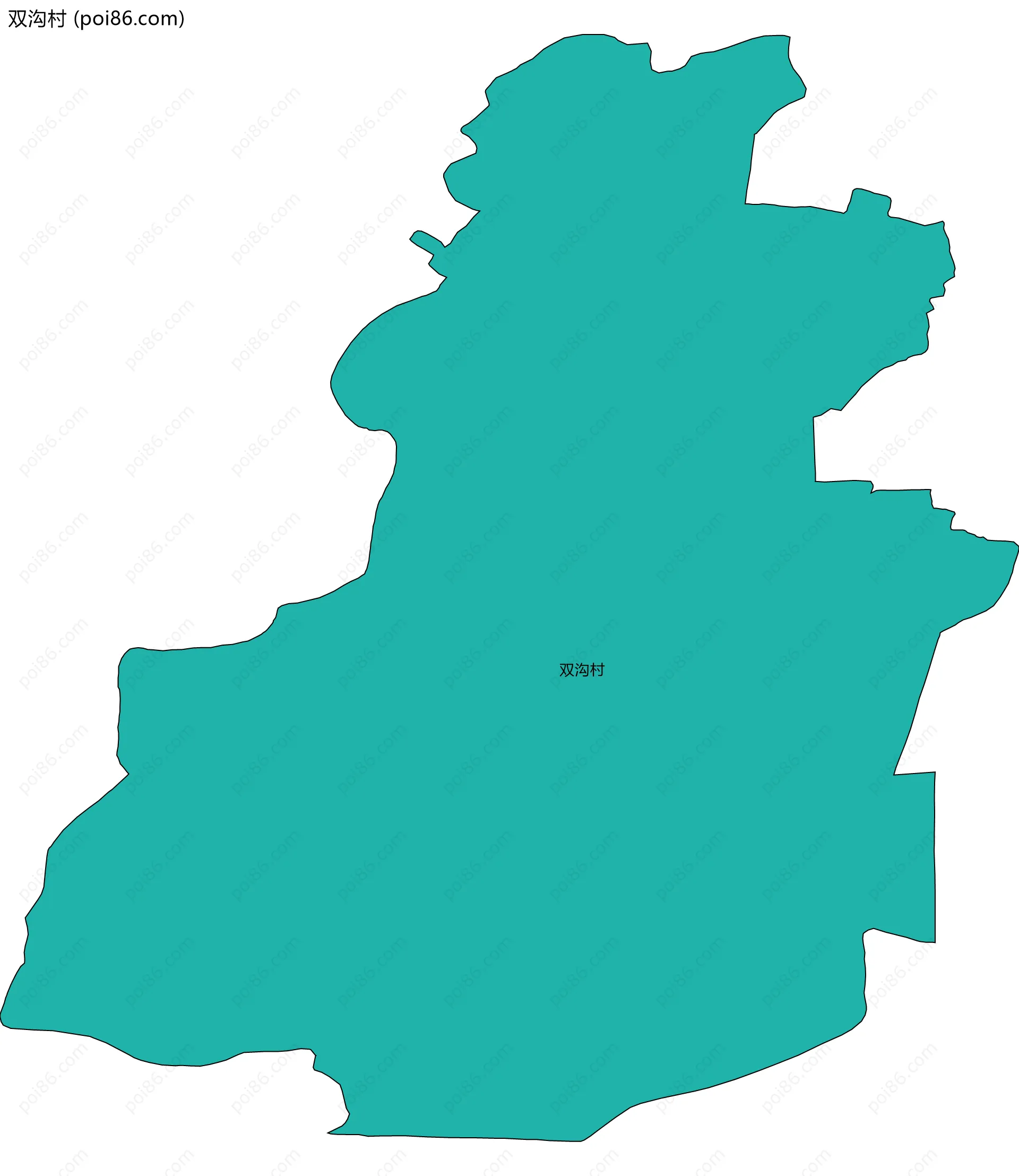 双沟村边界地图