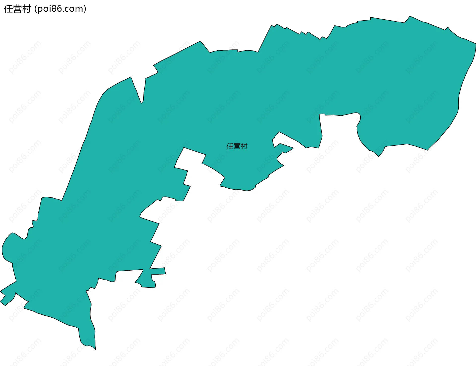 任营村边界地图