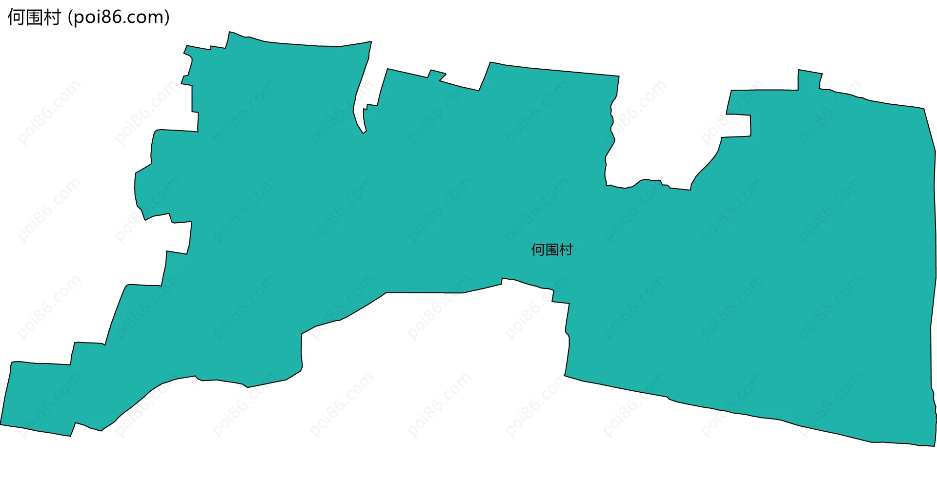 何围村边界地图