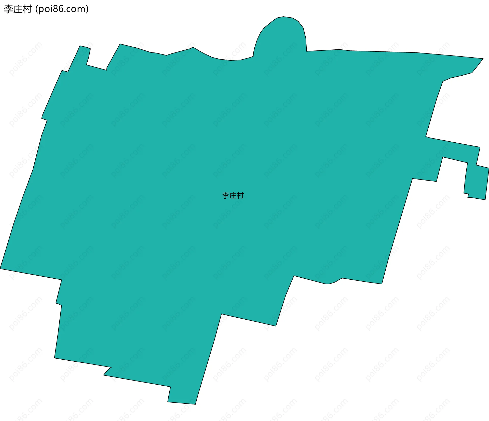 李庄村边界地图