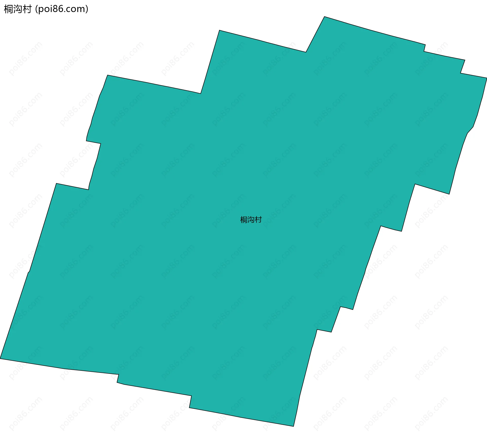 桐沟村边界地图