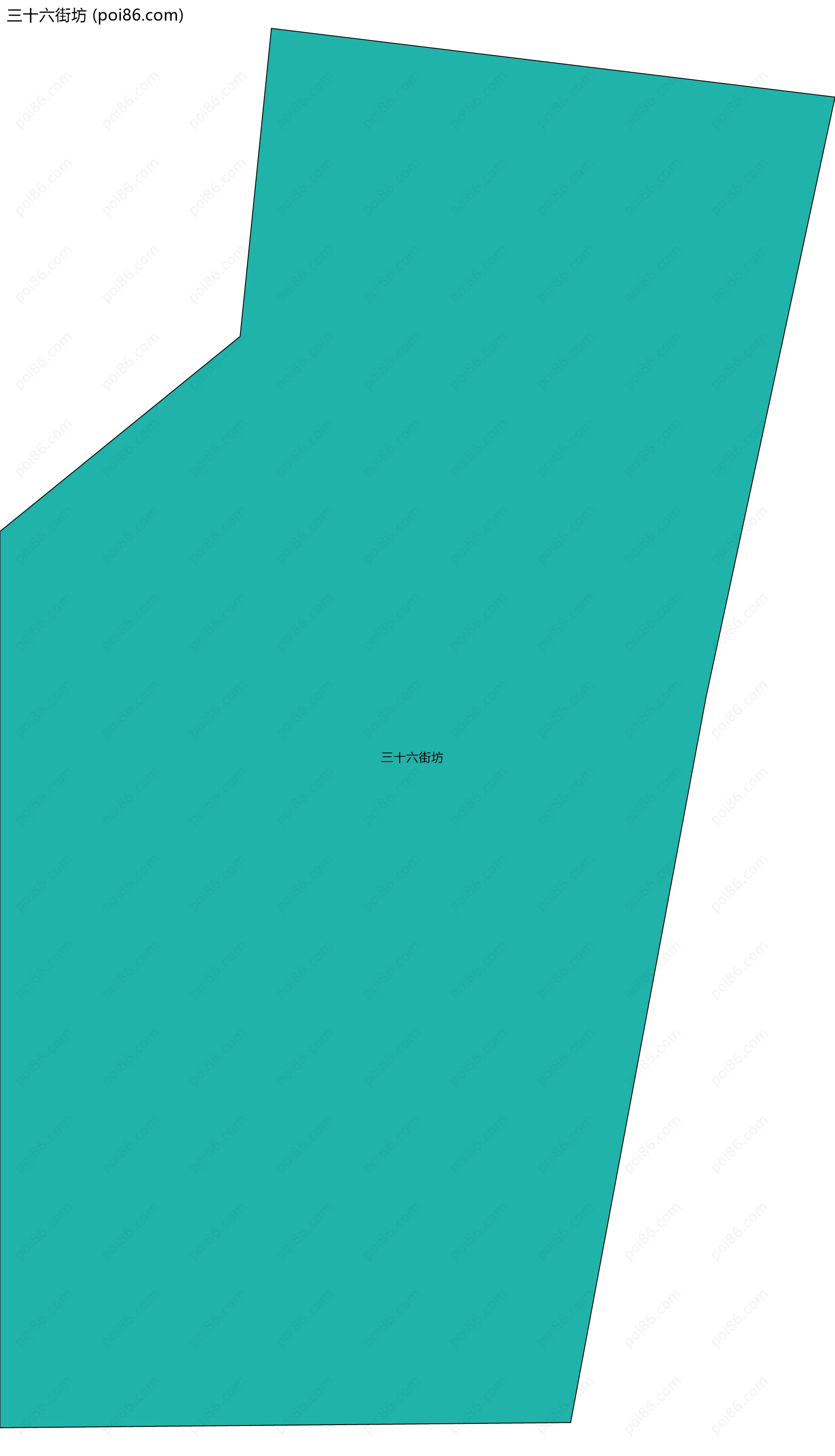 三十六街坊边界地图