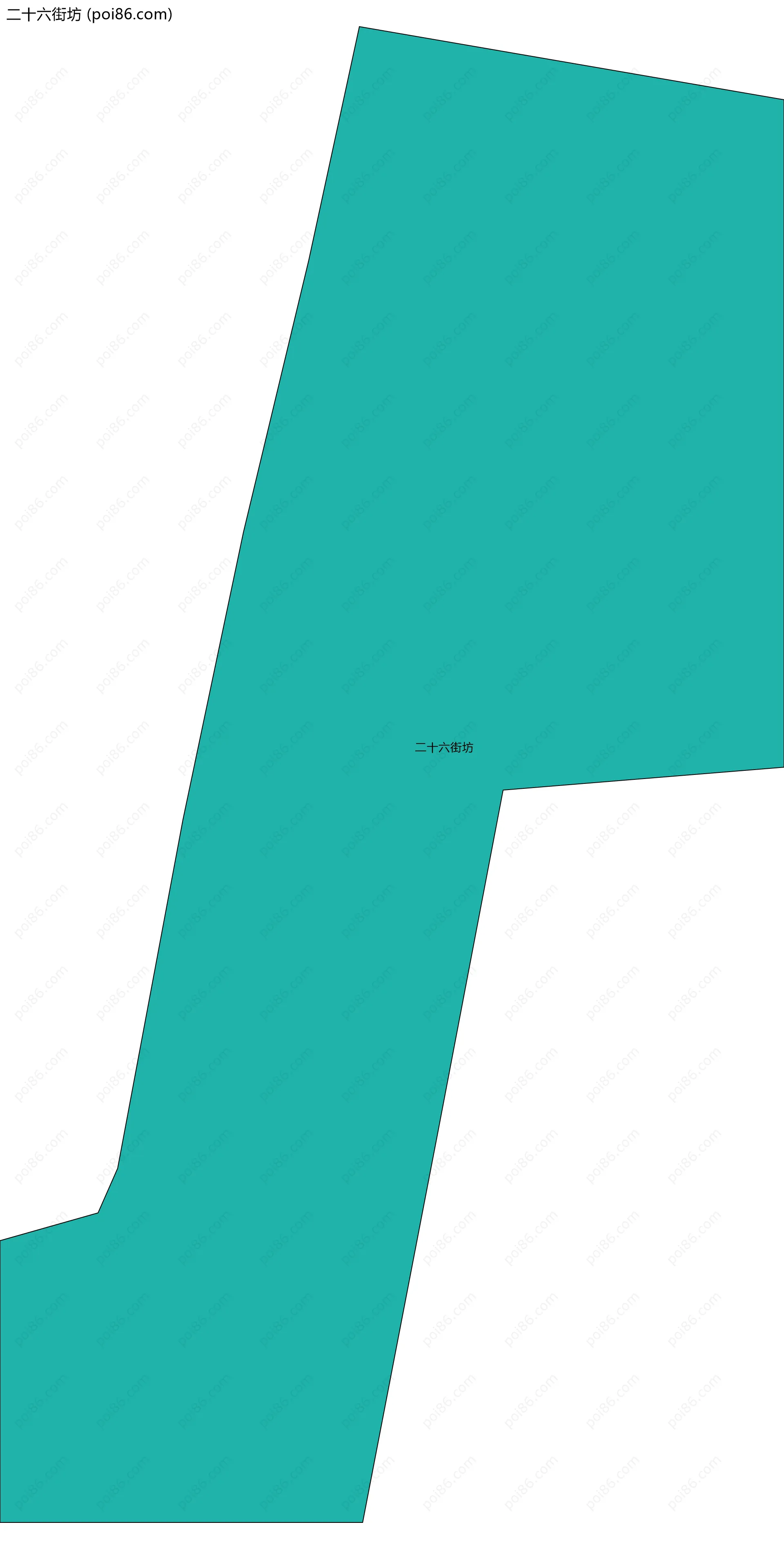 二十六街坊边界地图