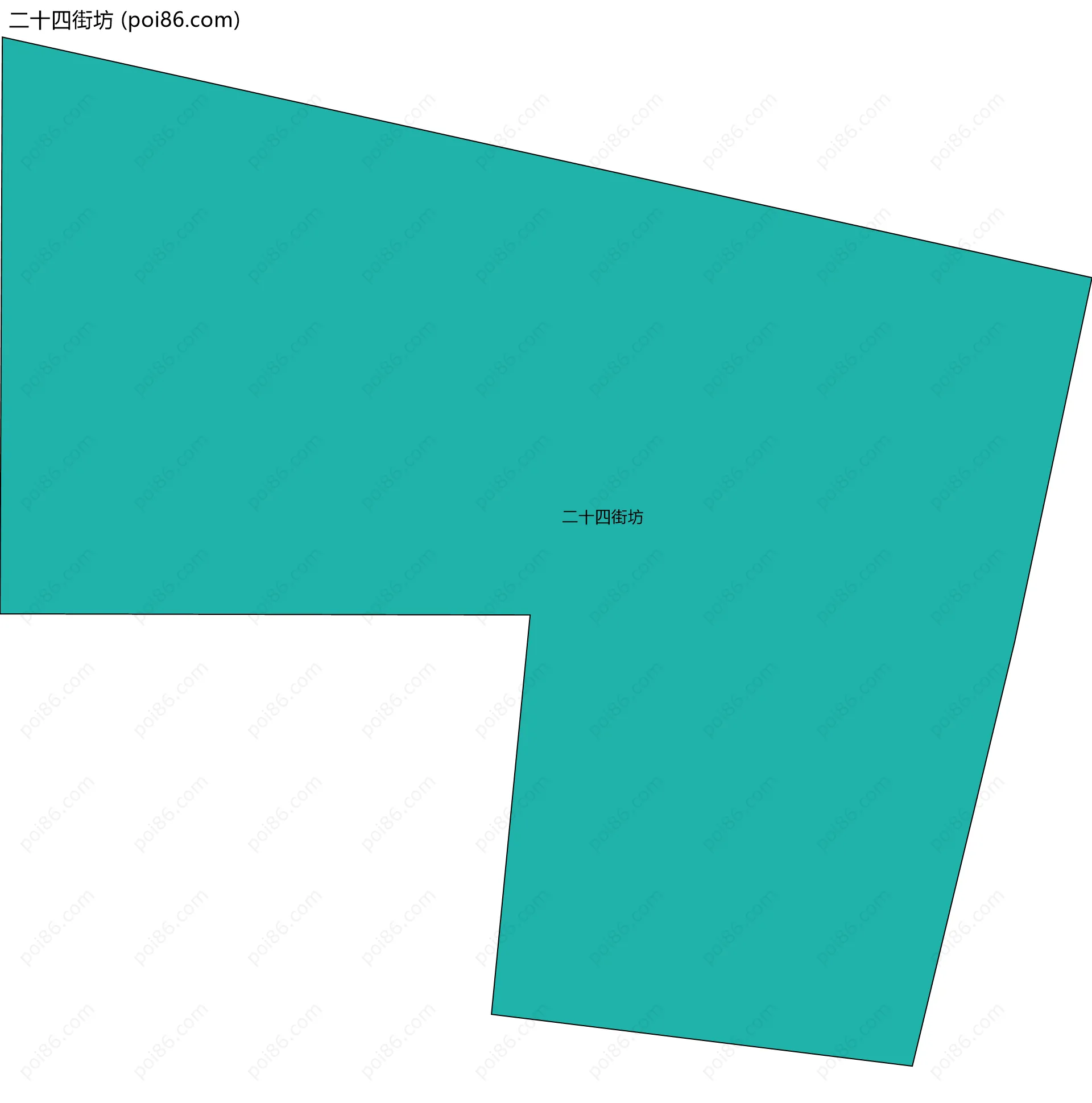 二十四街坊边界地图