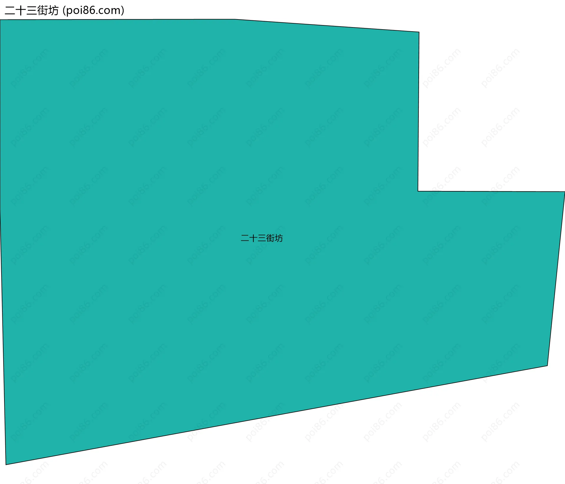 二十三街坊边界地图
