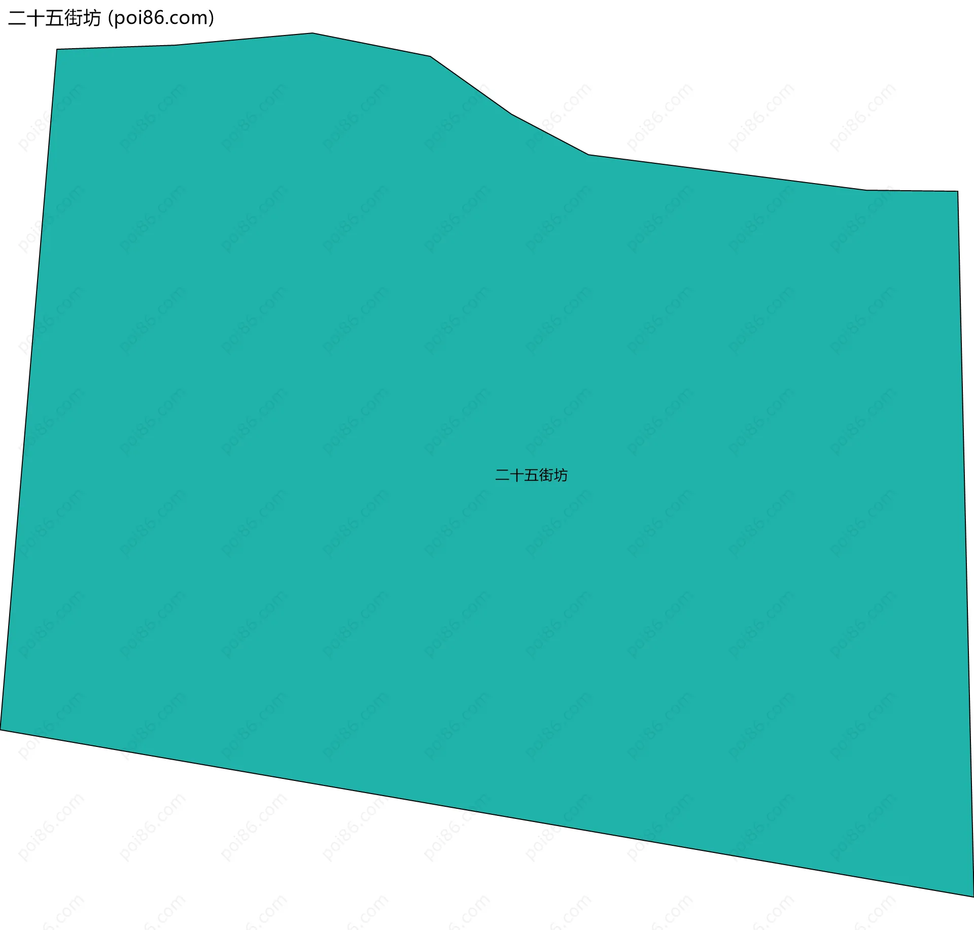 二十五街坊边界地图