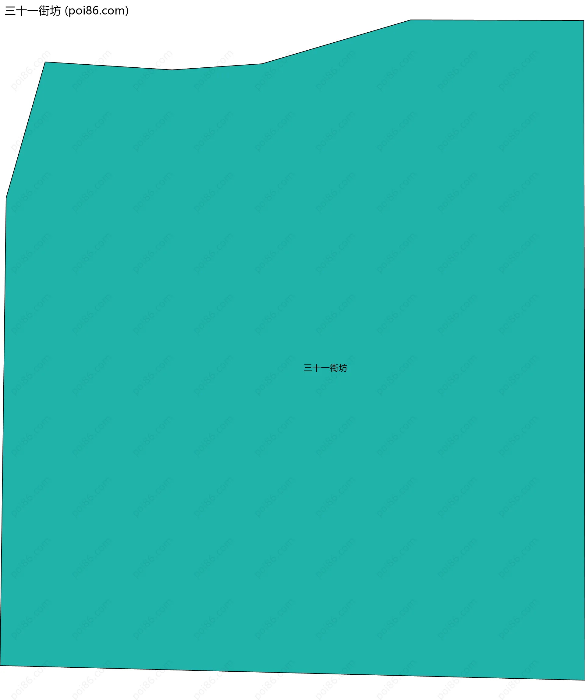 三十一街坊边界地图