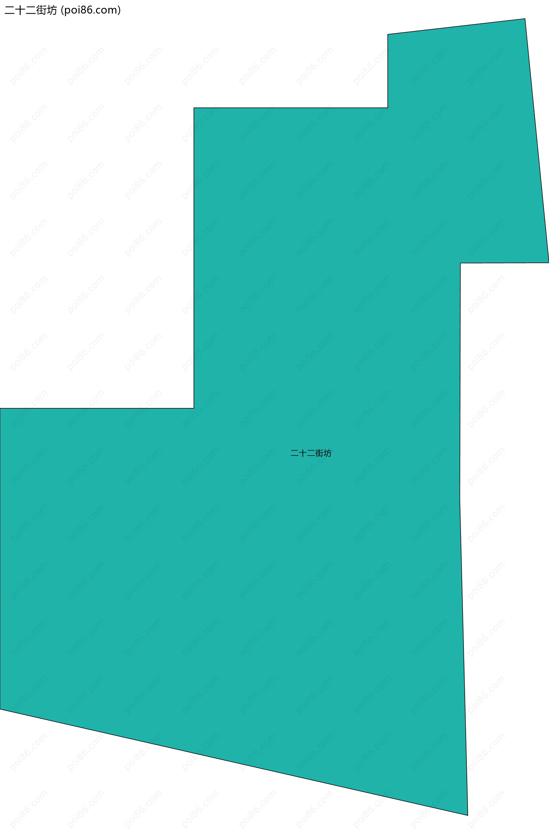 二十二街坊边界地图