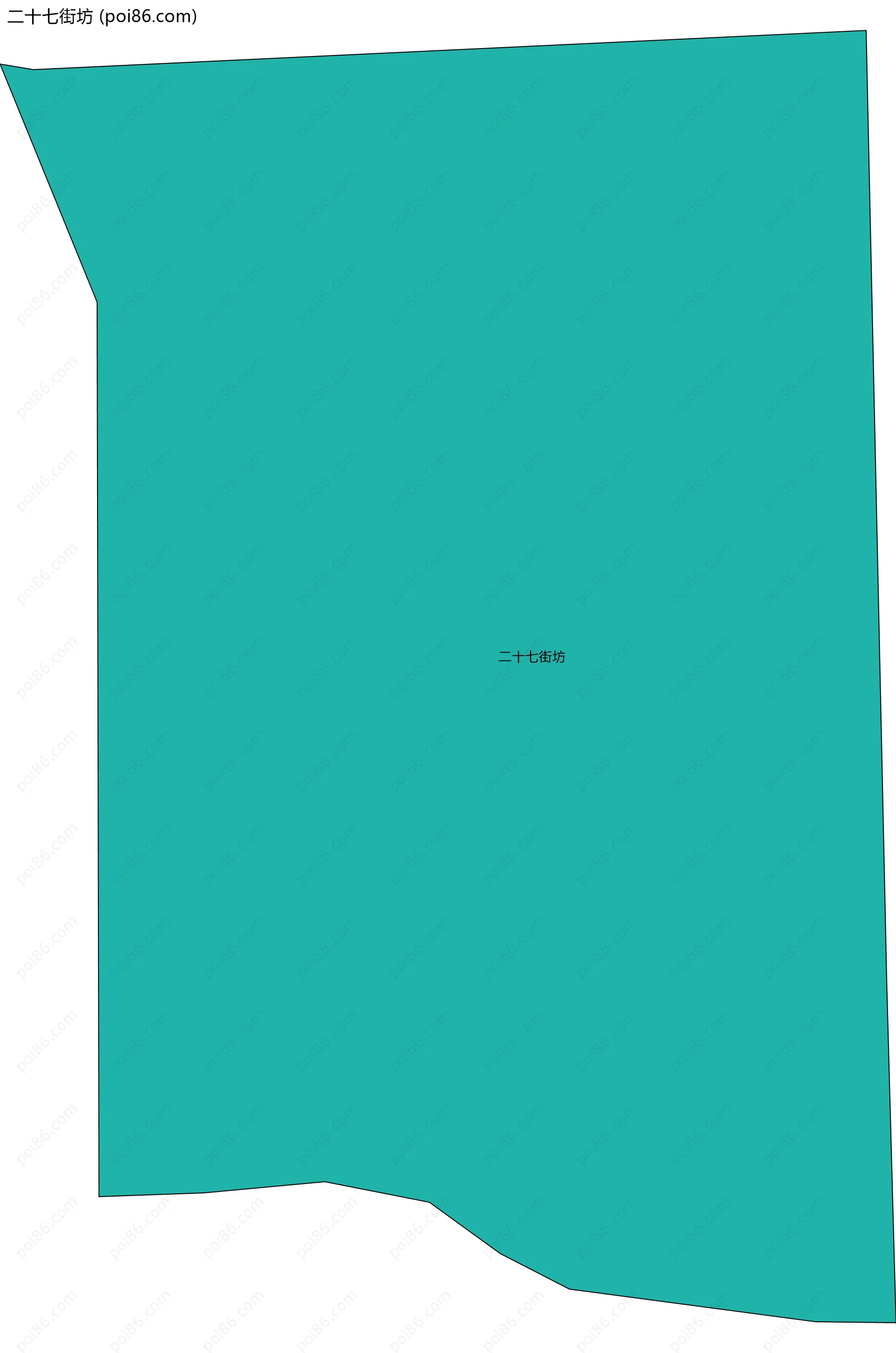 二十七街坊边界地图