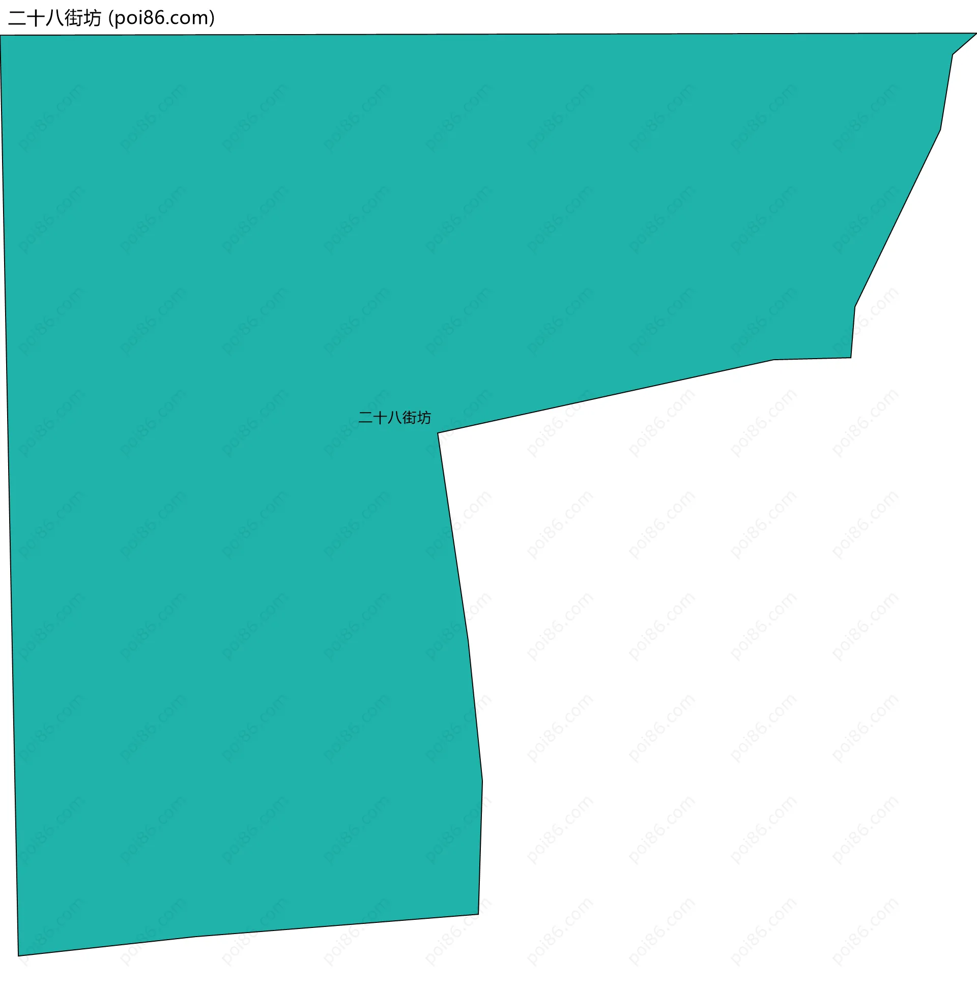 二十八街坊边界地图