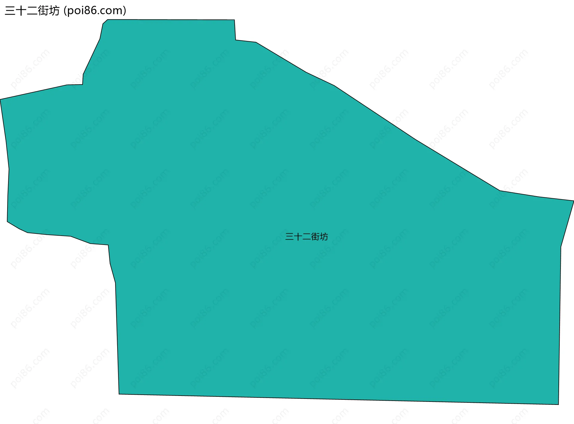 三十二街坊边界地图