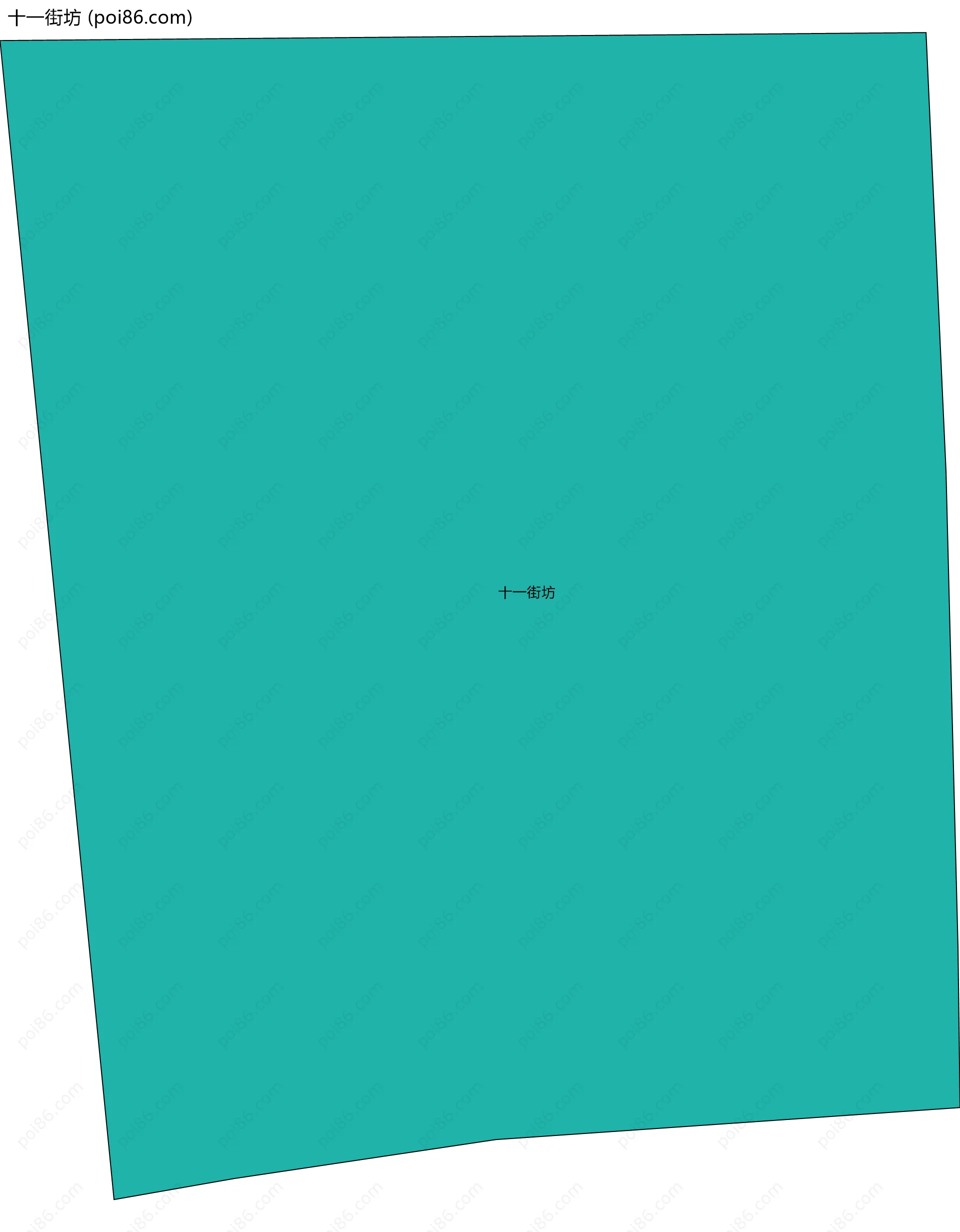 十一街坊边界地图