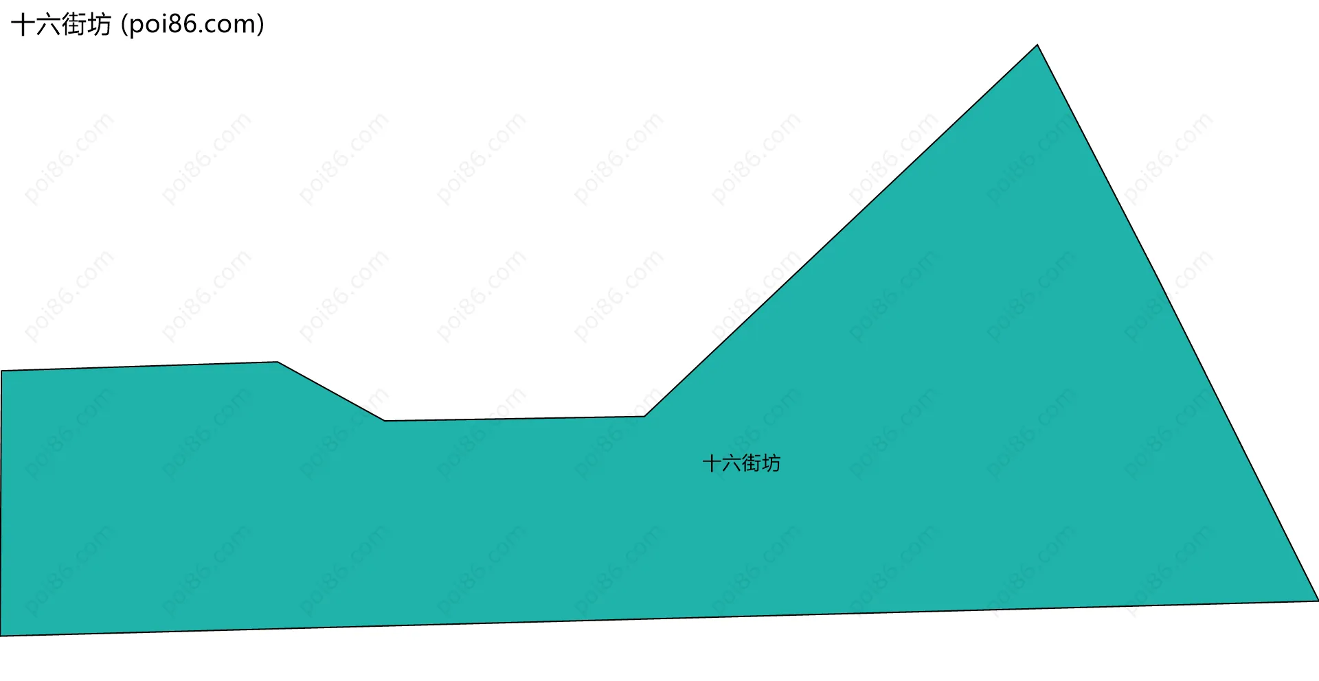 十六街坊边界地图