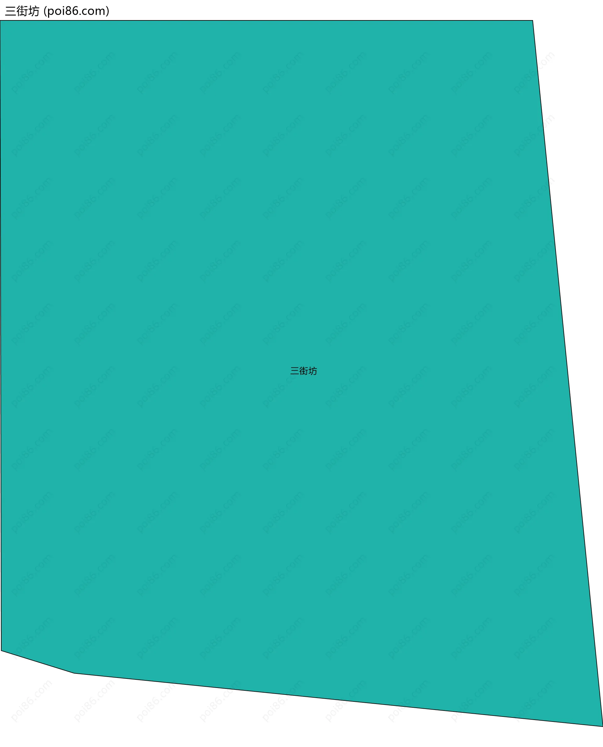 三街坊边界地图