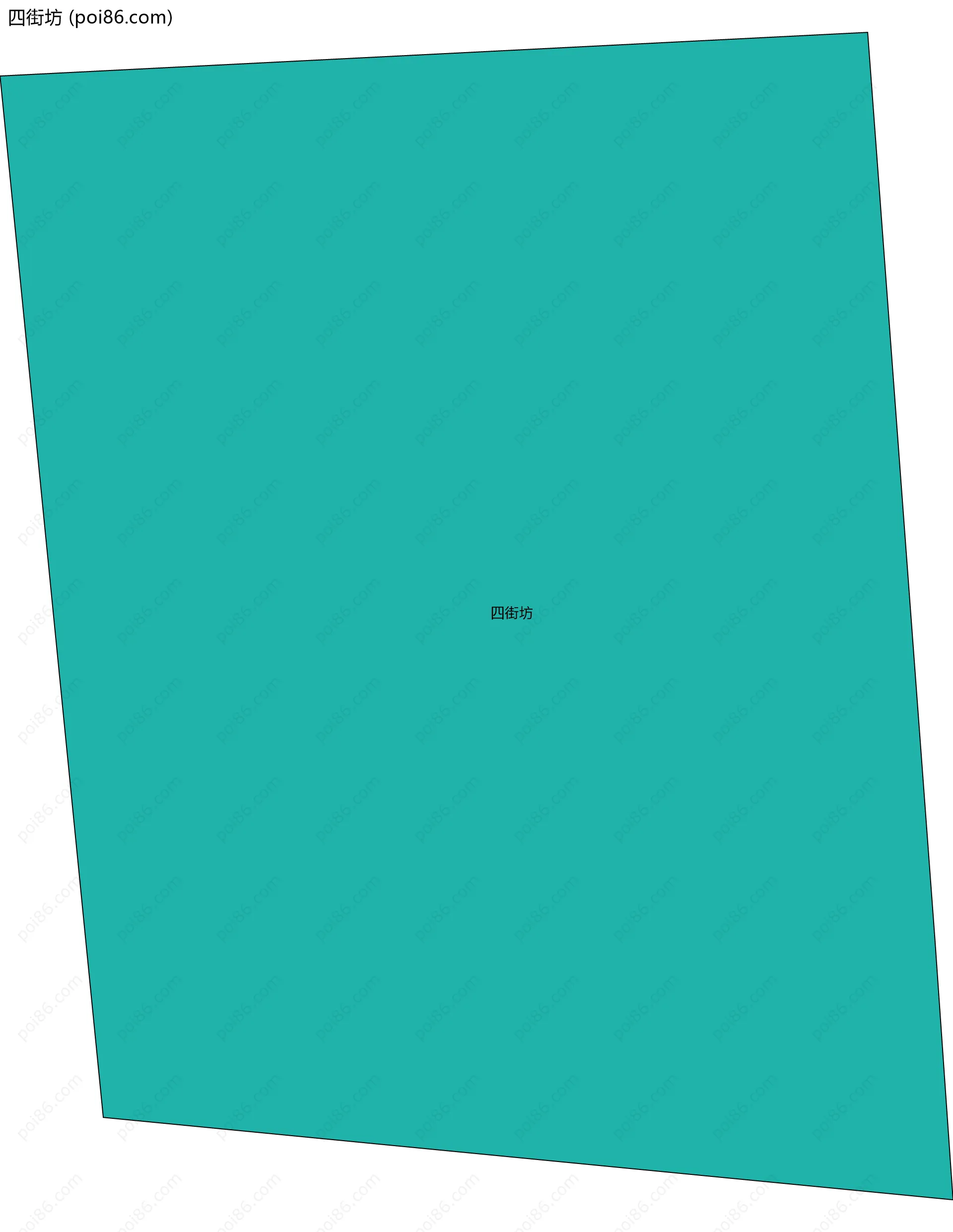 四街坊边界地图