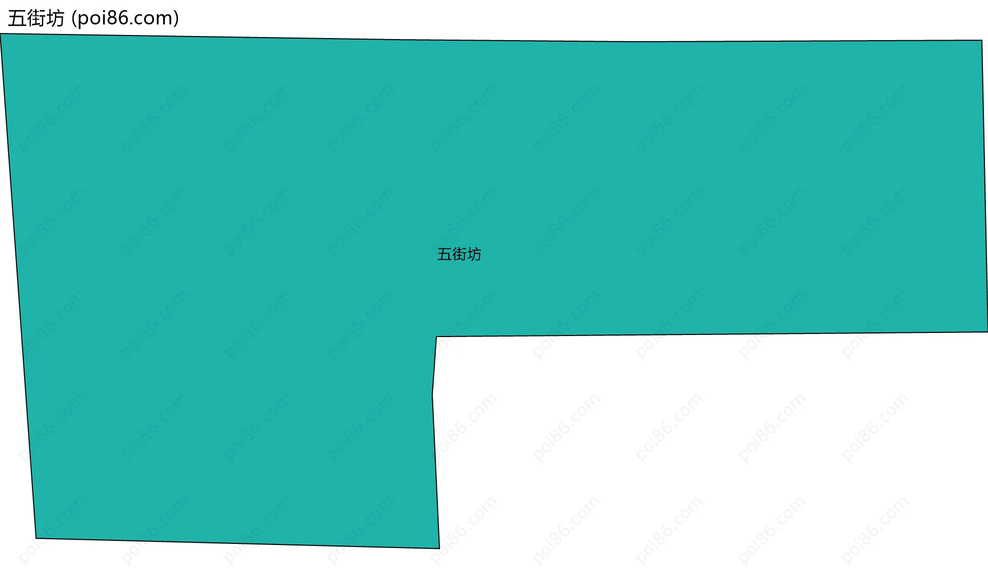 五街坊边界地图