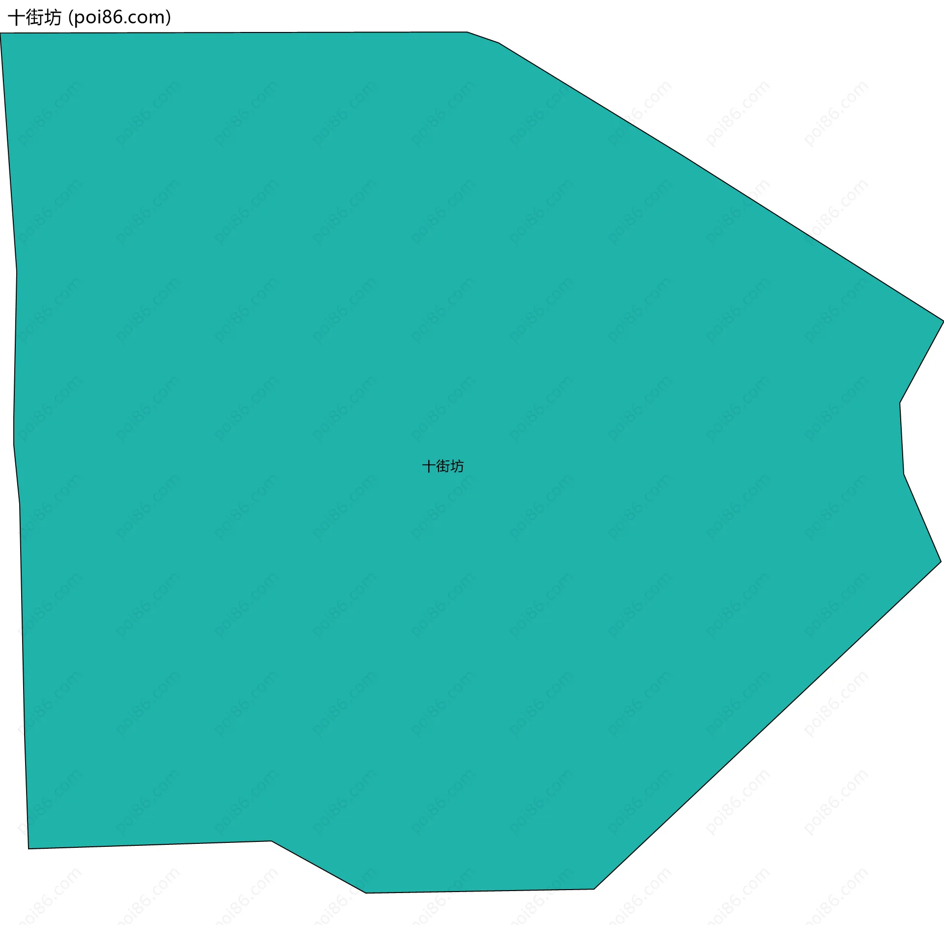 十街坊边界地图