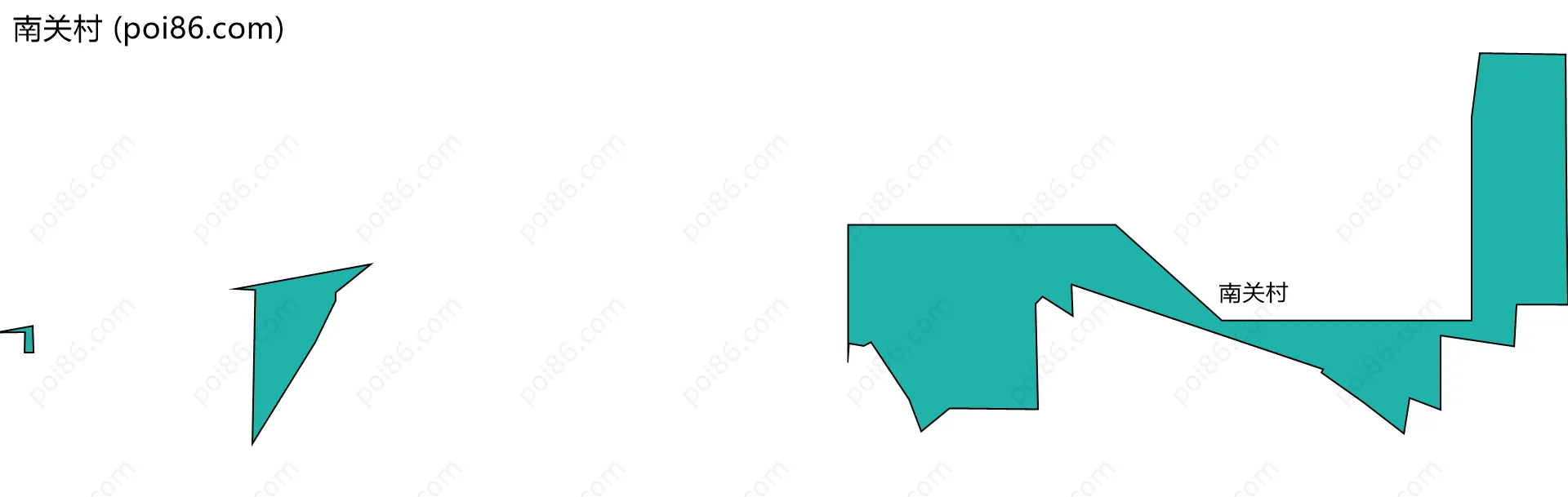 南关村边界地图