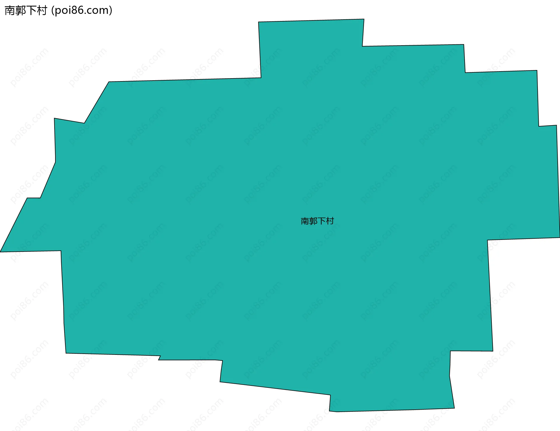 南郭下村边界地图