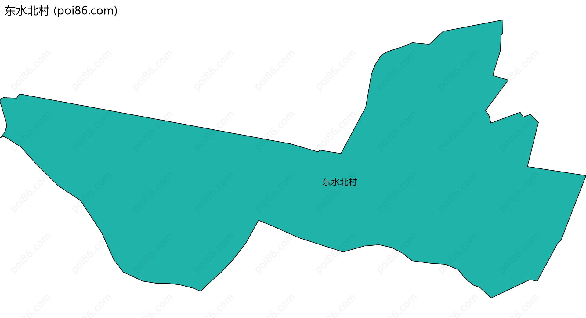 东水北村边界地图
