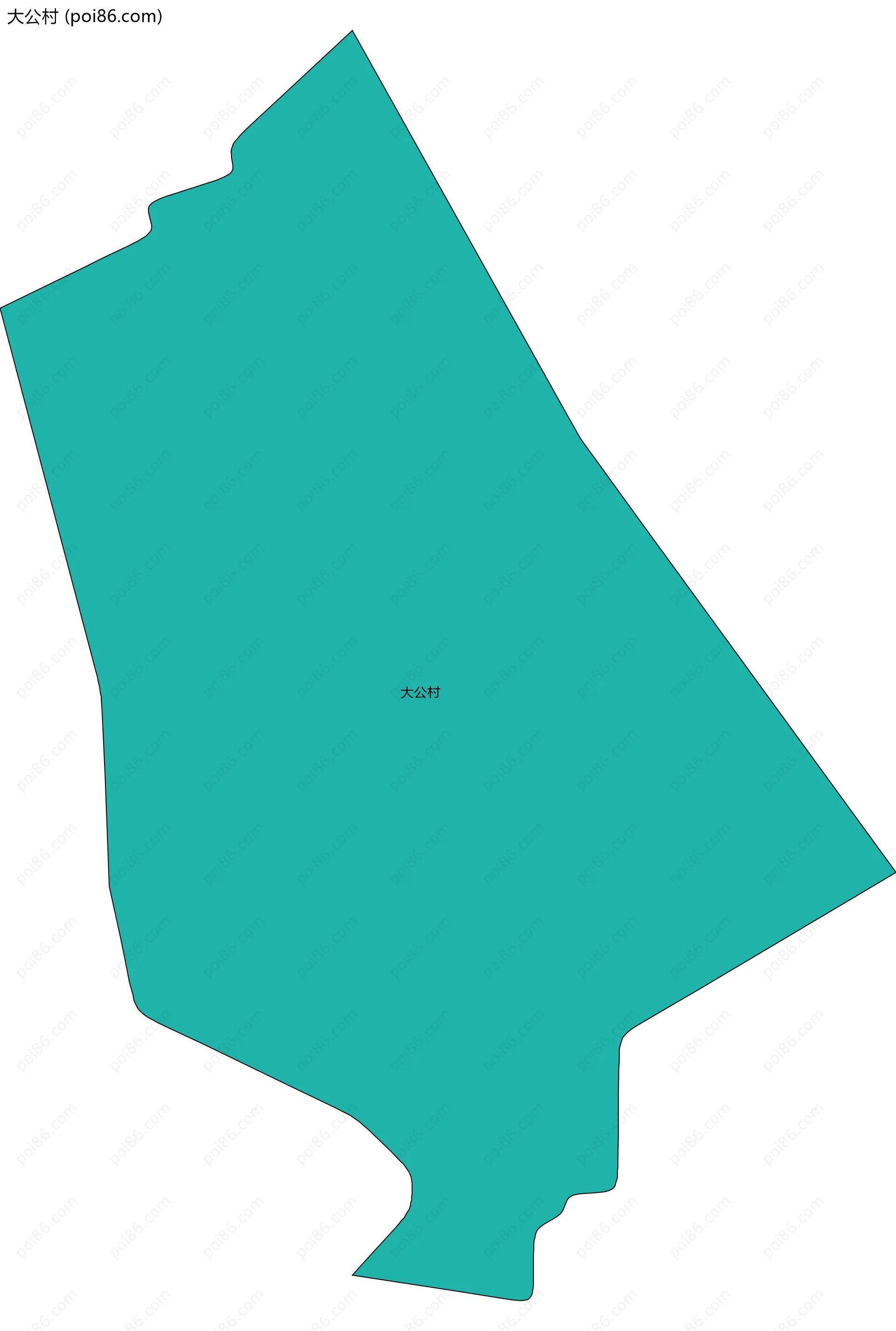 大公村边界地图