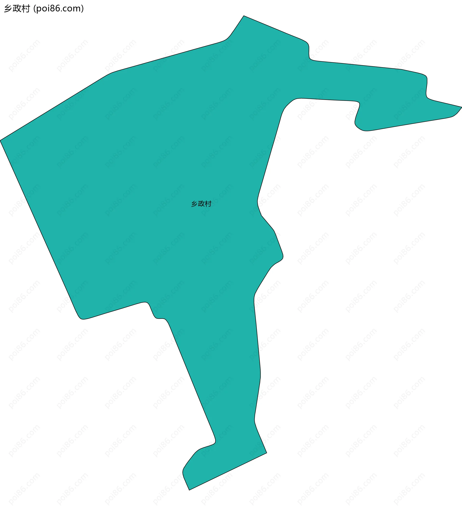 乡政村边界地图