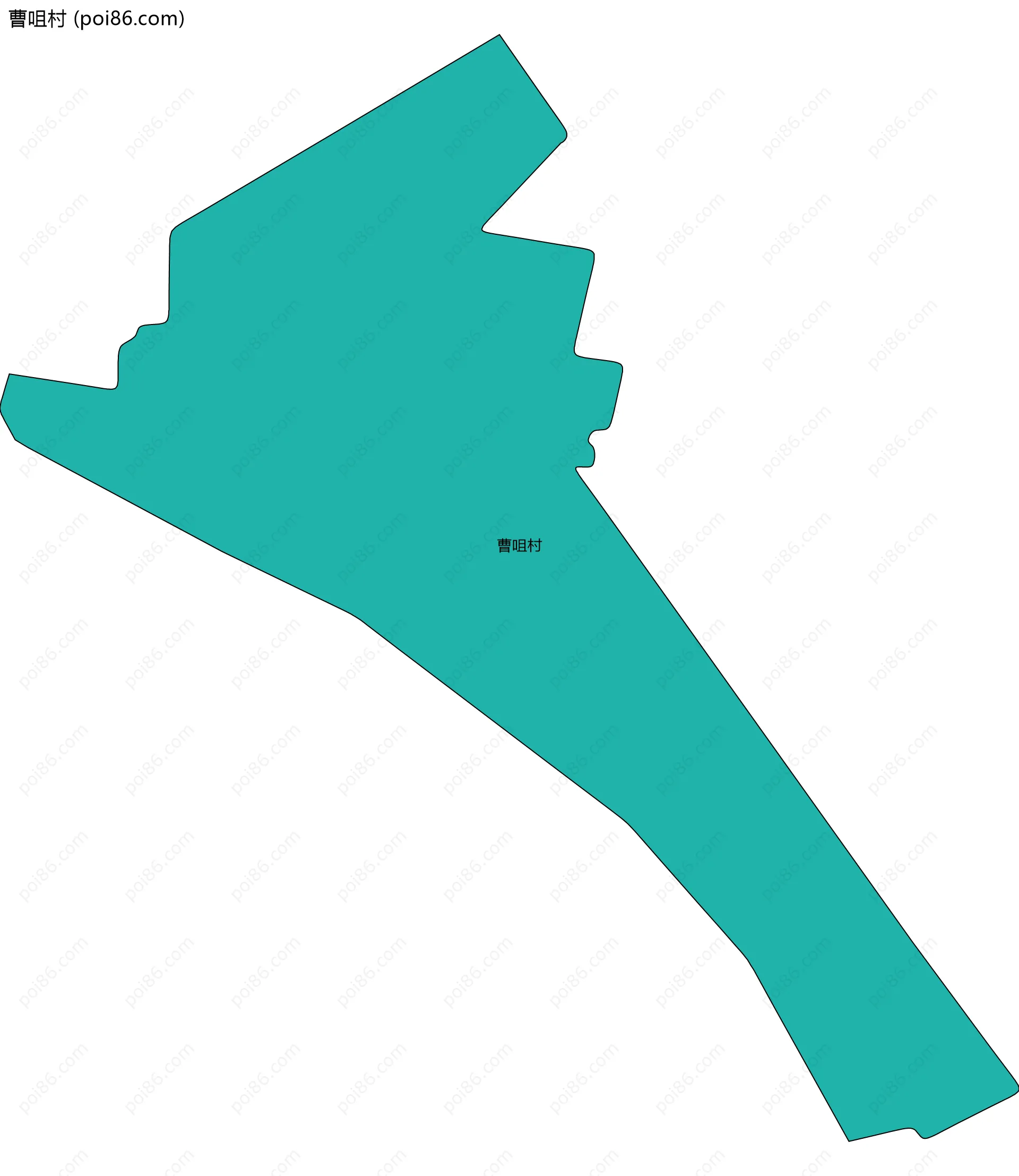 曹咀村边界地图