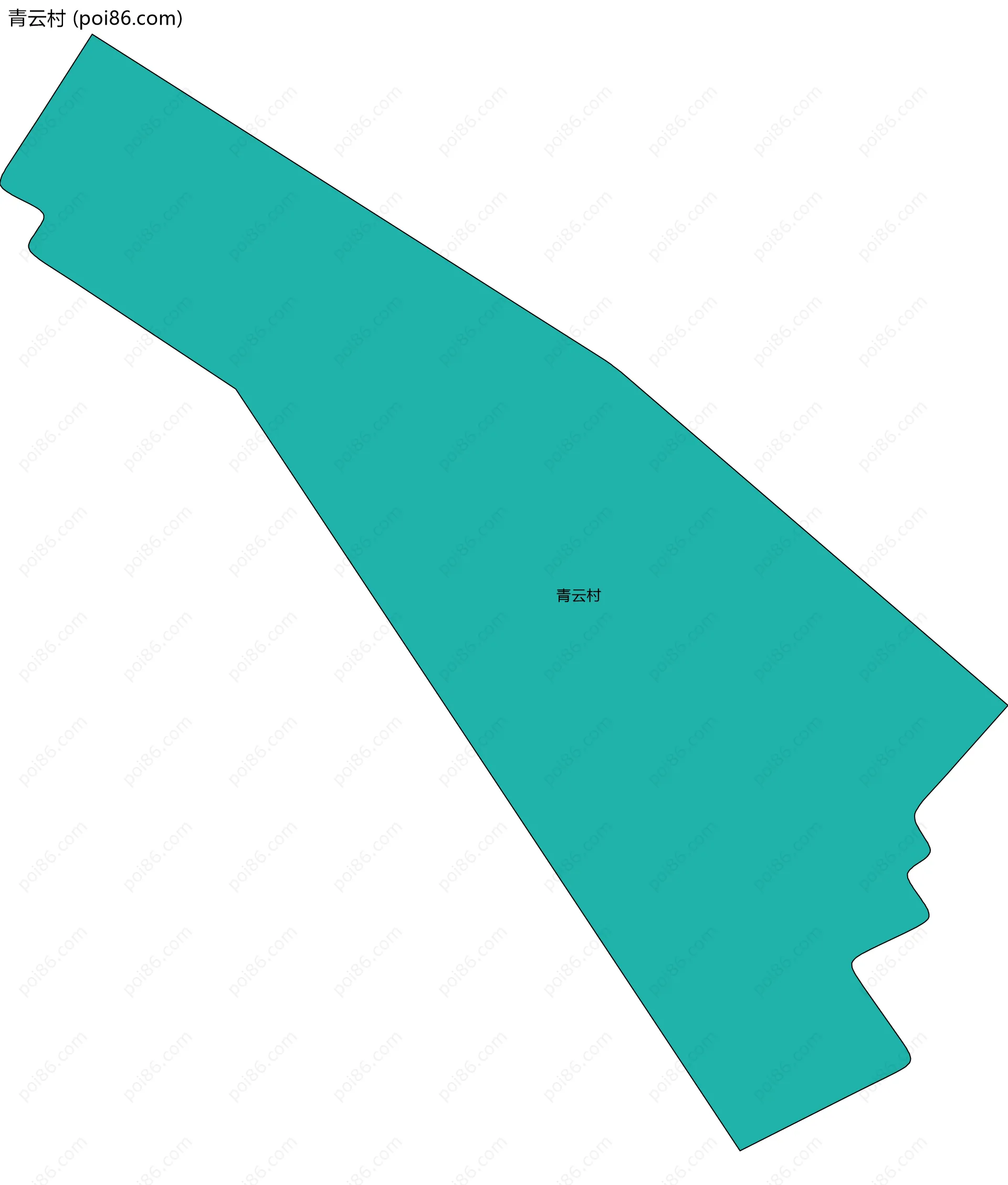 青云村边界地图