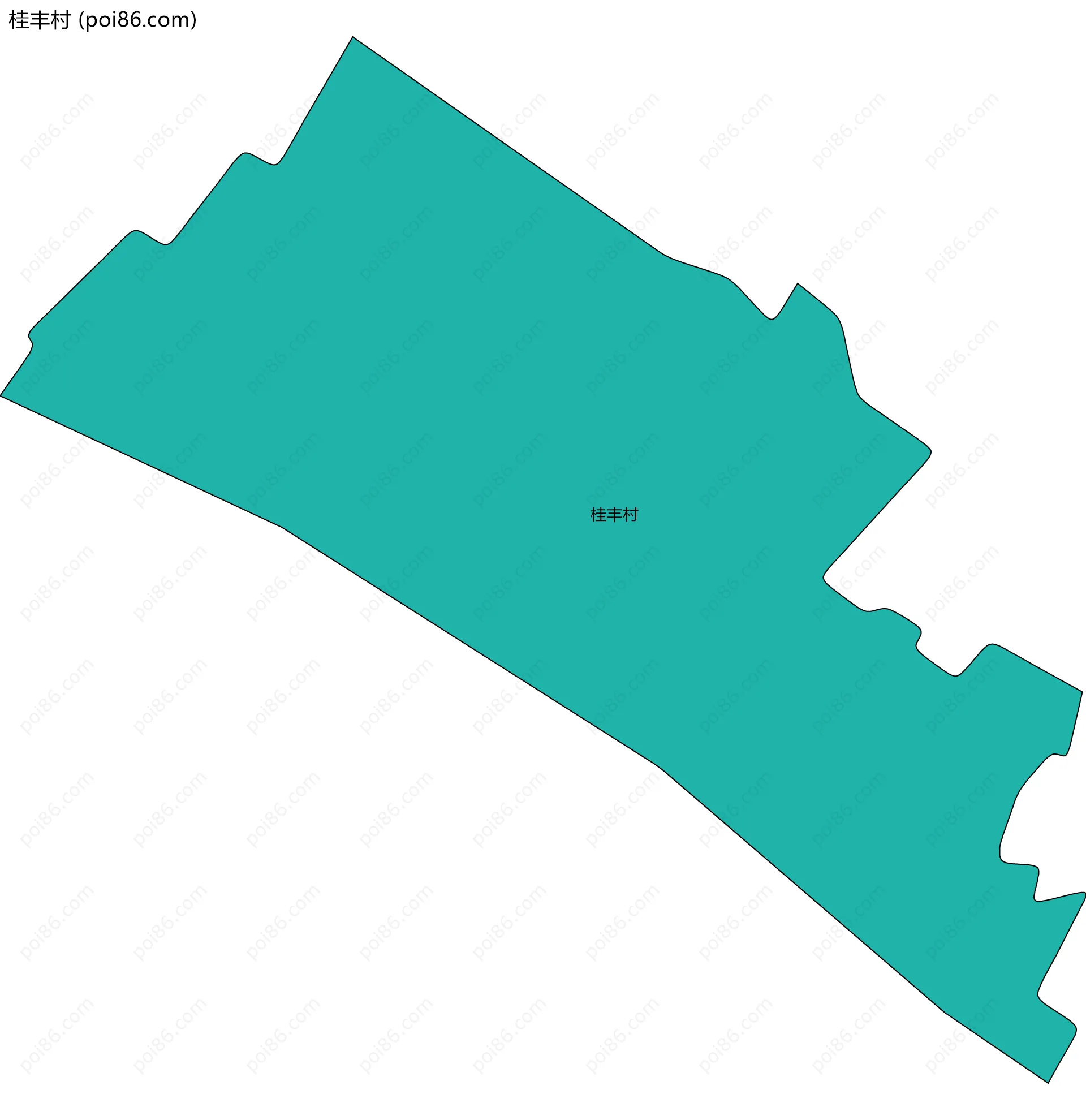 桂丰村边界地图