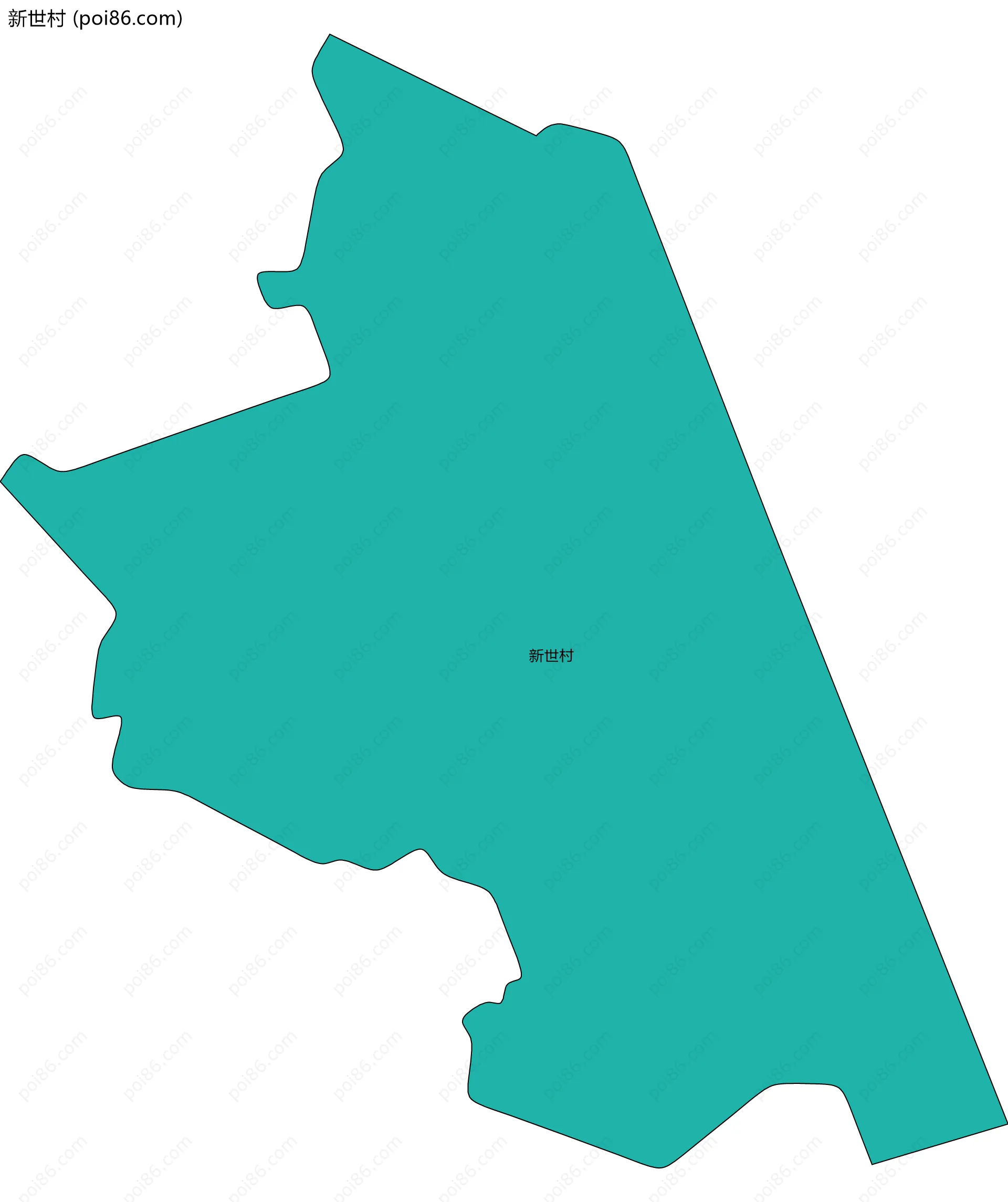 新世村边界地图