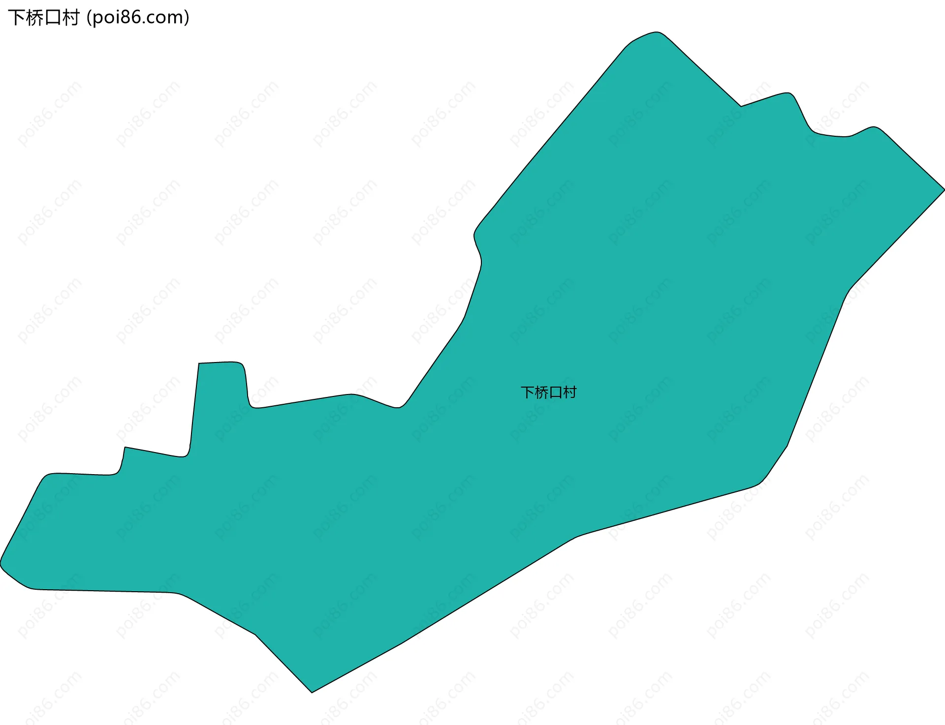 下桥口村边界地图
