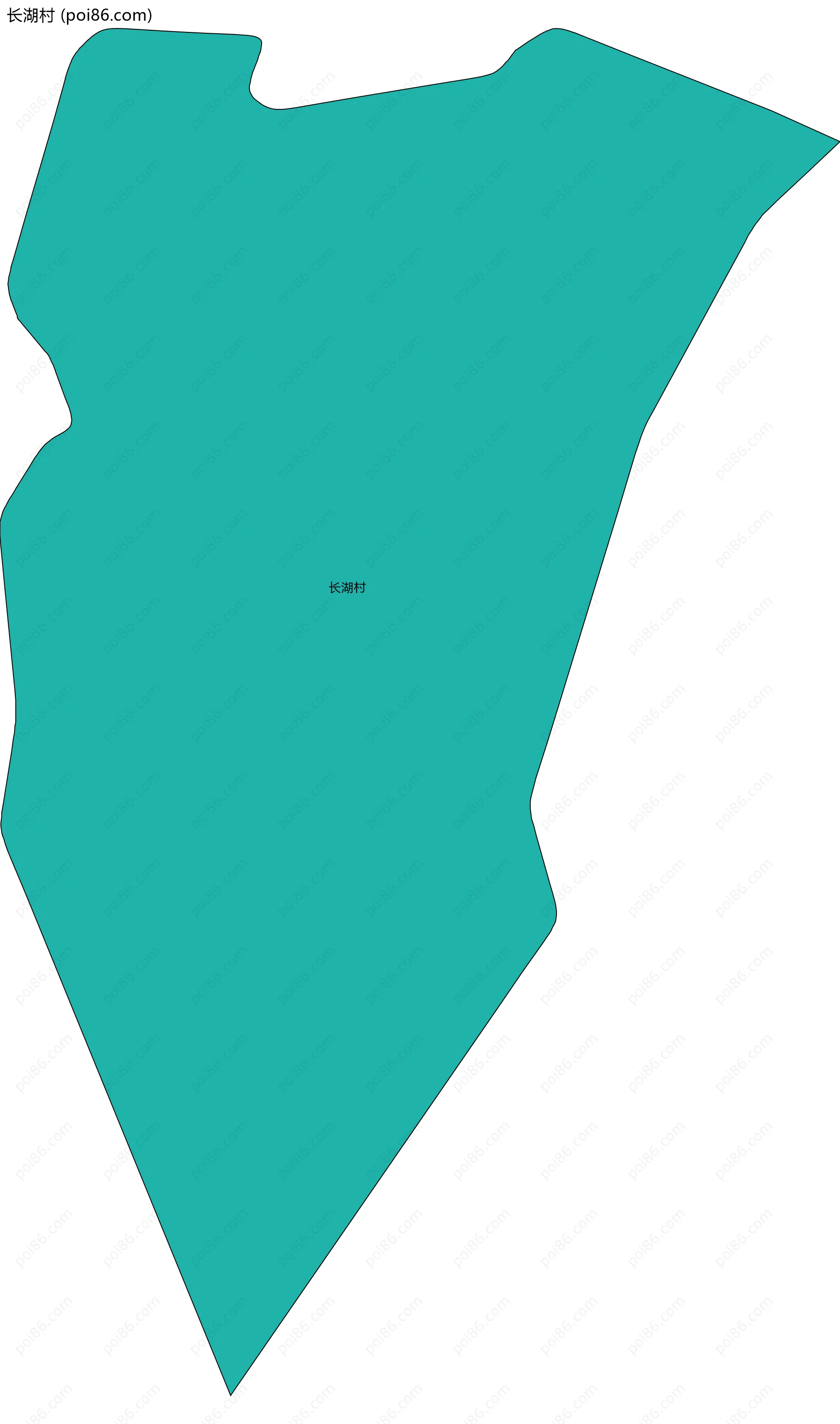 长湖村边界地图