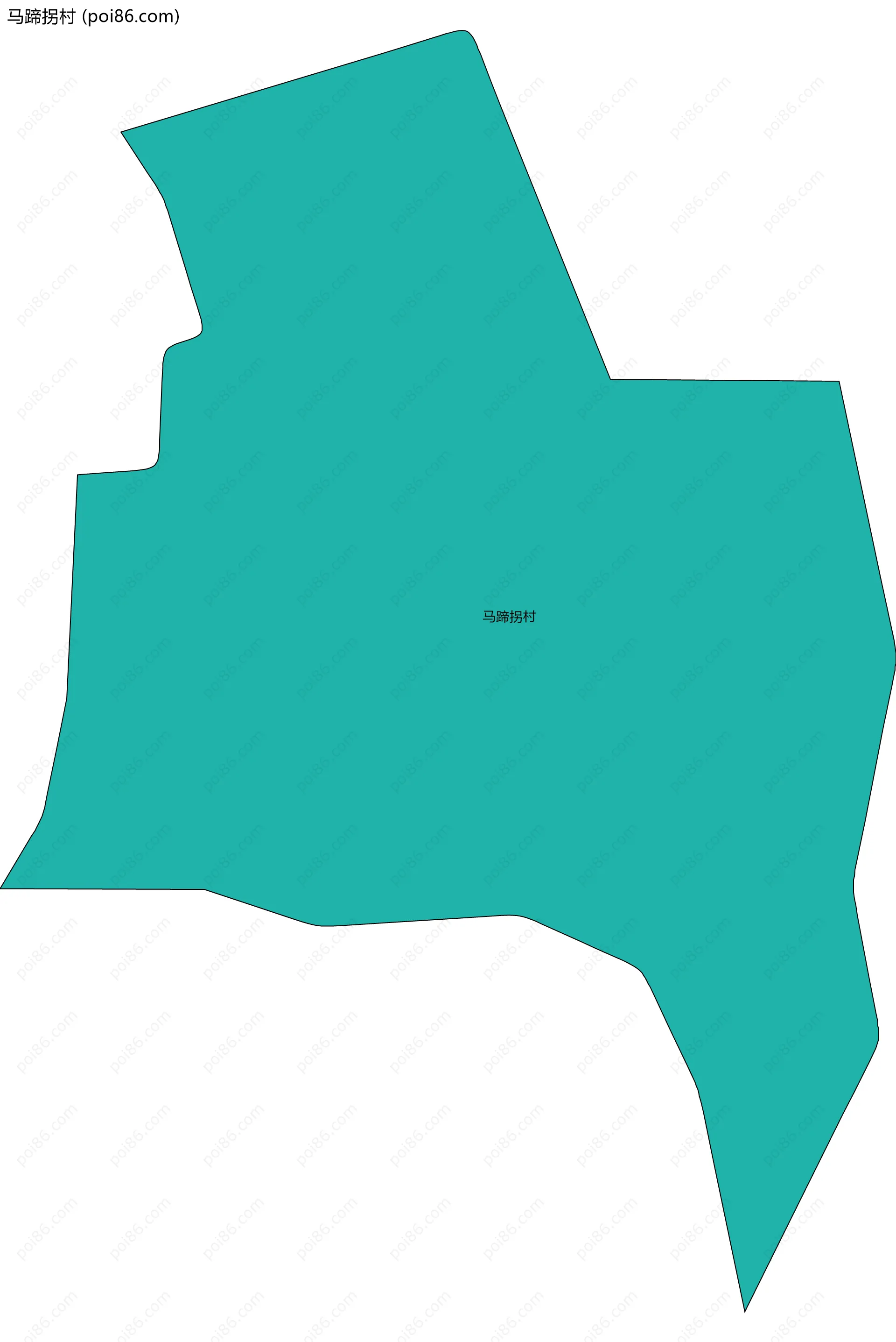 马蹄拐村边界地图