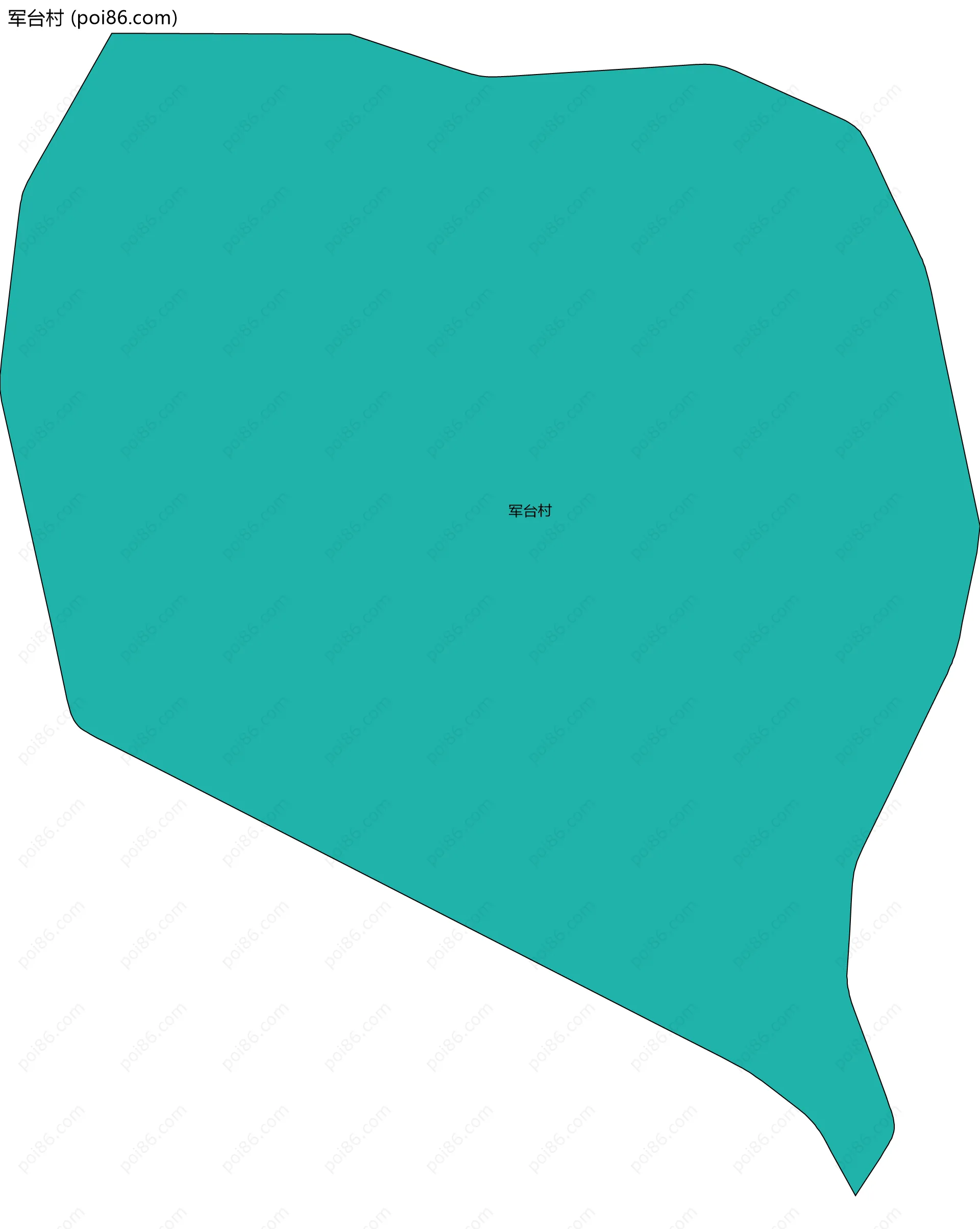 军台村边界地图